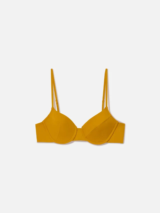 mc2-saint-barth-bralette-mare-bea-ocra-tinta-unita image 1
