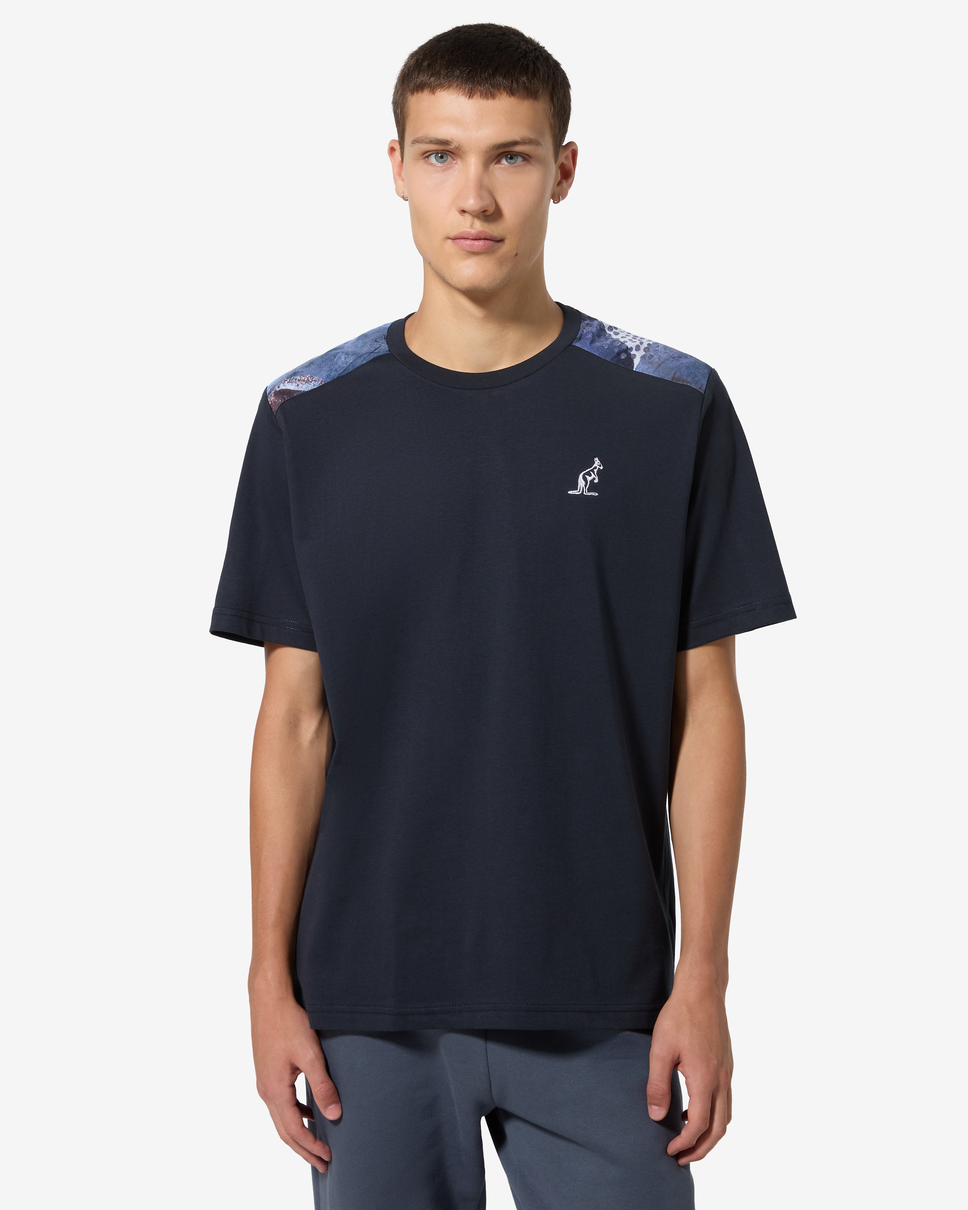australian-paros-insert-t-shirt-t-shirt-cotone-blu-navy-regular-fit image 1