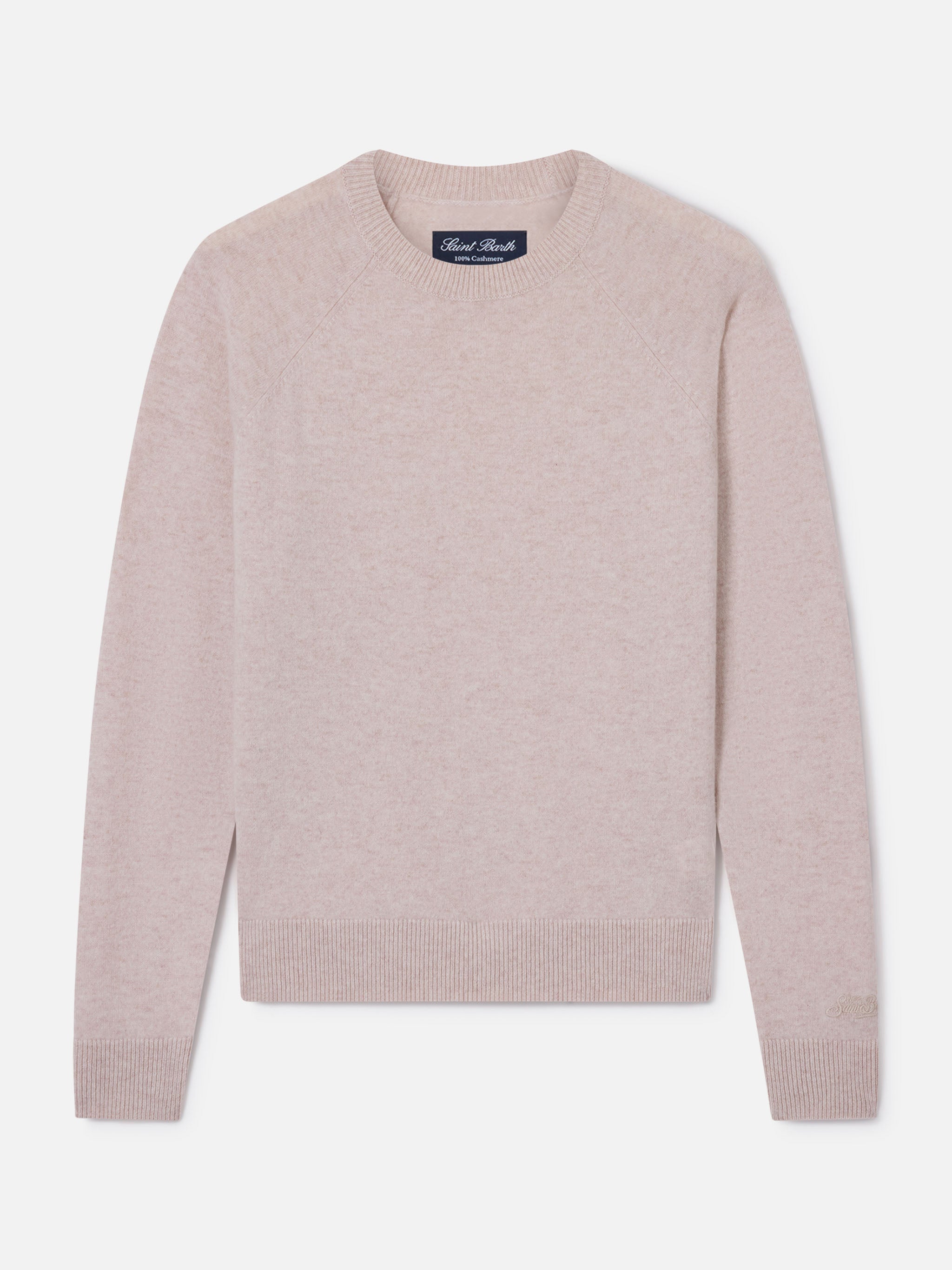 maglia-girocollo-mc2-saint-barth-delphine-in-cashmere-beige image 1