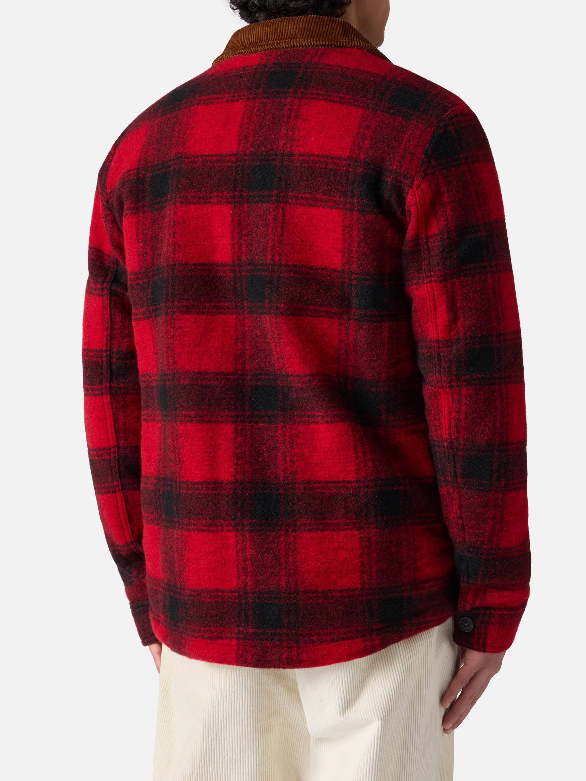 mc2-saint-barth-giacca-landeck-uomo-in-misto-lana-tartan-rosso image 4