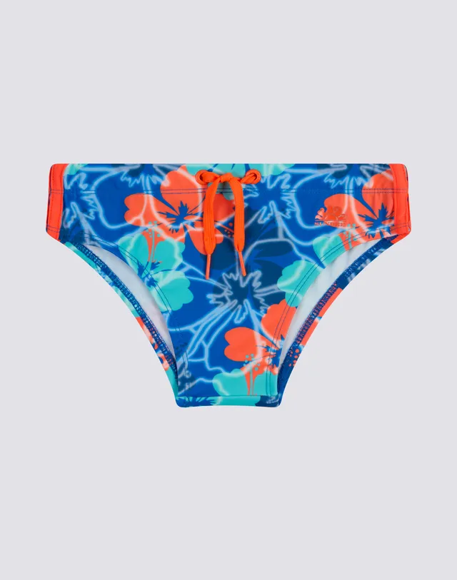 sundek-mini-diwalter-slip-mare-bambino-stampa-floreale-econyl image 1