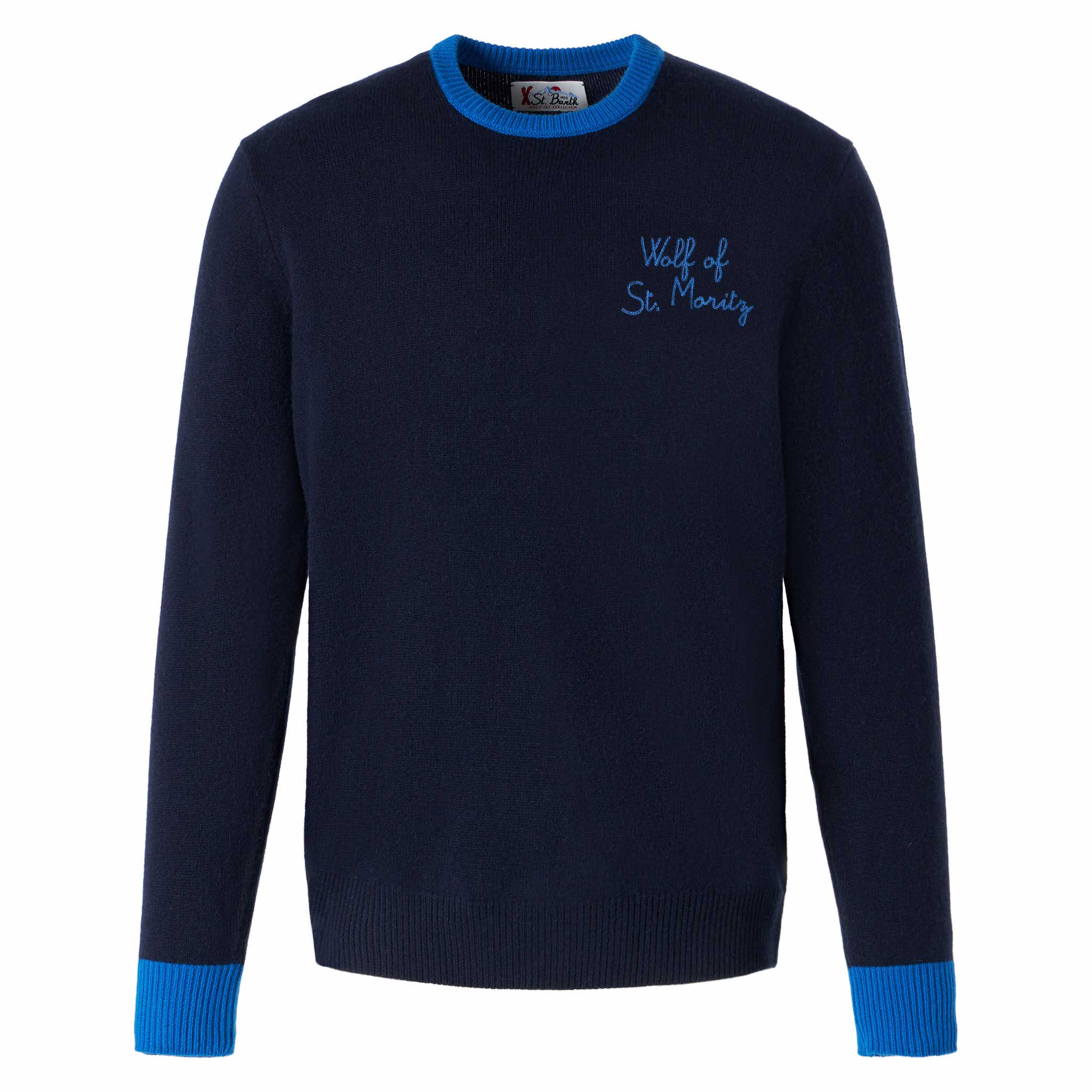 maglia-mc2-saint-barth-heron-con-ricamo-wolf-of-st-moritz-in-misto-cashmere-blu- image 4