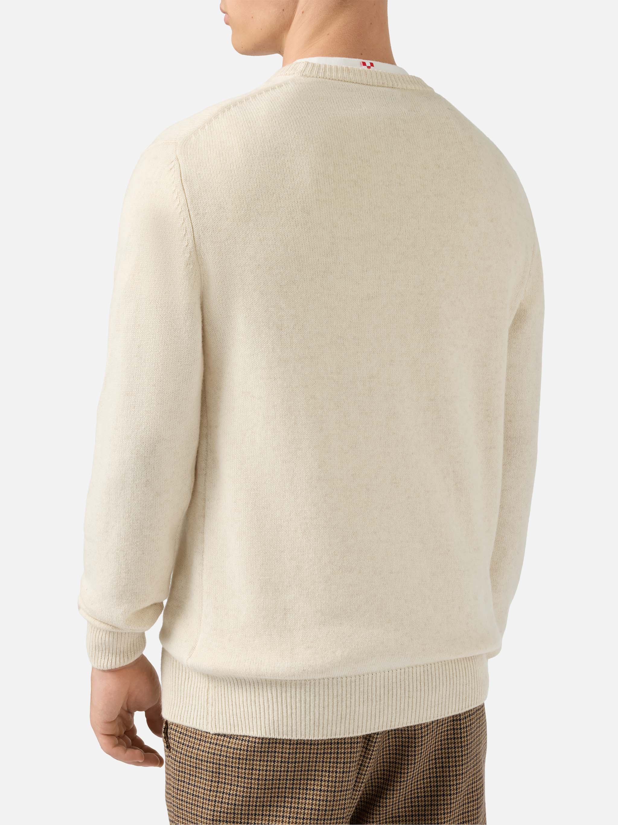 mc2-saint-barth-heron-girocollo-uomo-beige-jacquard-cartolina-cortina image 3