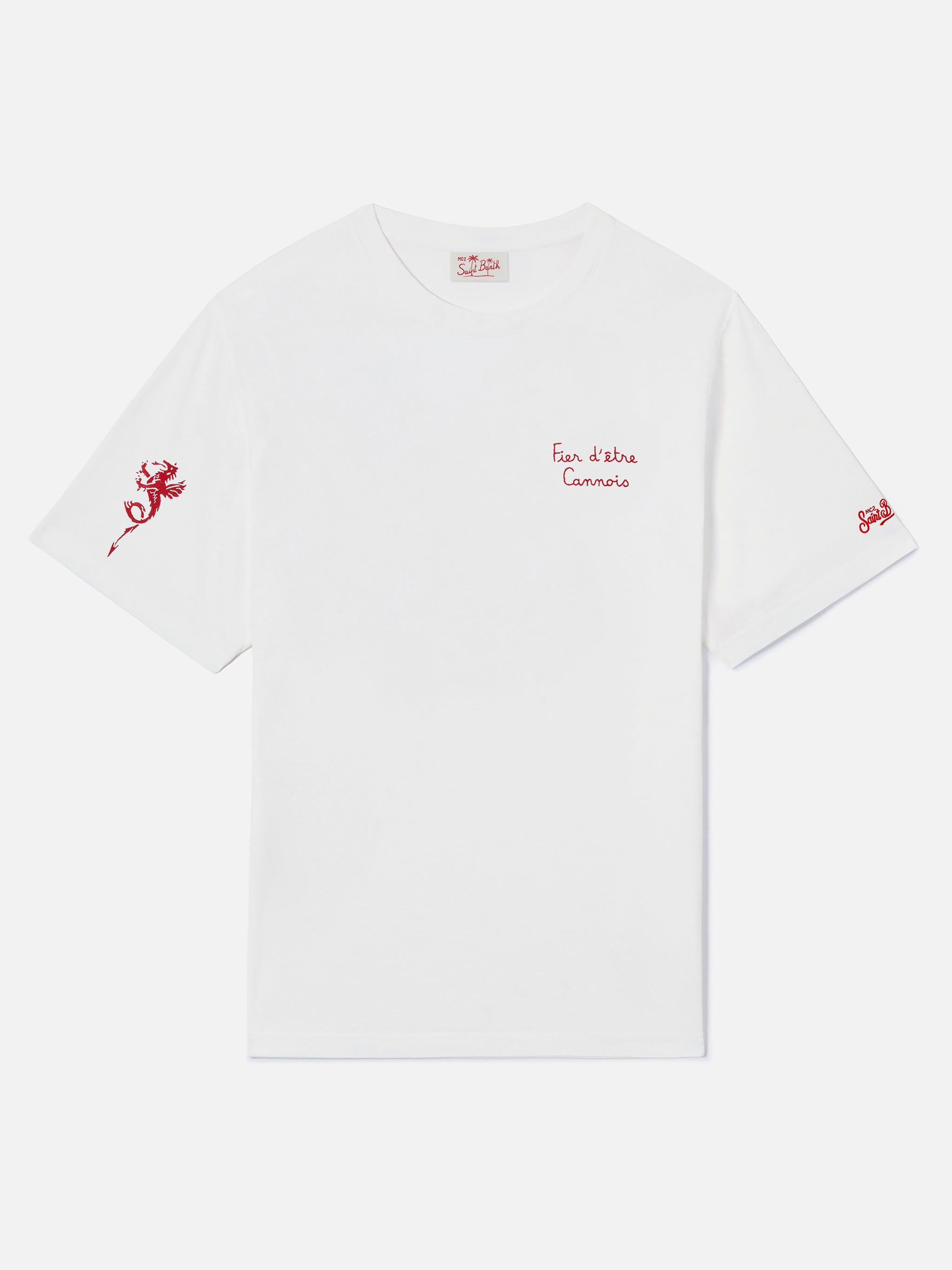 mc2-saint-barth-t-shirt-portofino-uomo-bianca-as-cannes-special-edition image 1