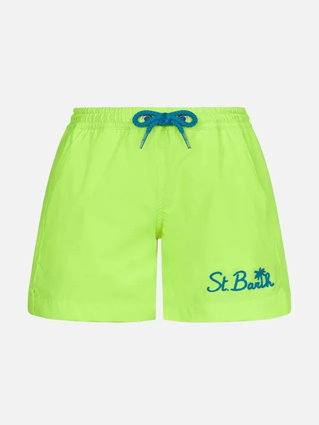 mc2-saint-barth-costume-boxer-mare-bambino-giallo-fluo-comfort image 1
