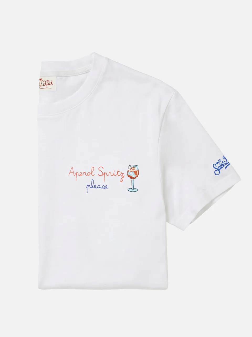 mc2-saint-barth-portofino-t-shirt-uomo-bianca-cotone-aperol-spritz-please-specia image 1