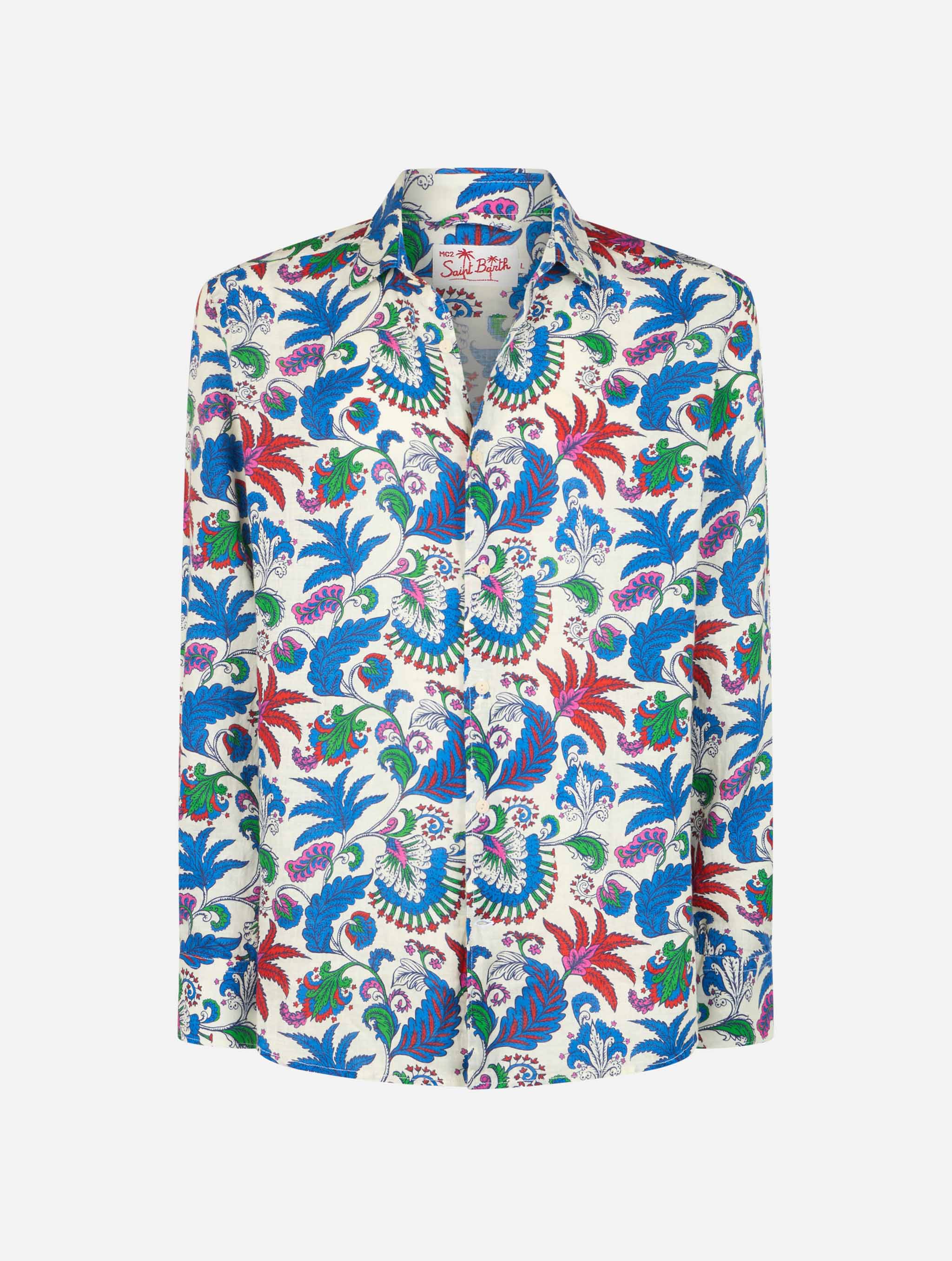 mc2-saint-barth-camicia-pamplona-uomo-in-lino-stampa-fiori image 4
