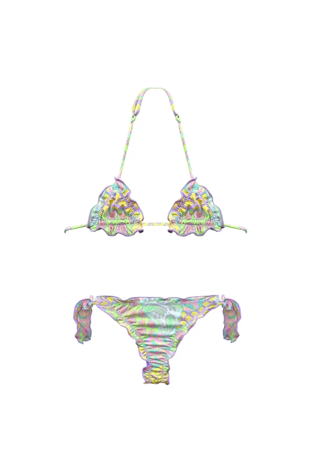 4giveness-bikini-triangolo-con-slip-nodi-costume-mare-bimba image 1