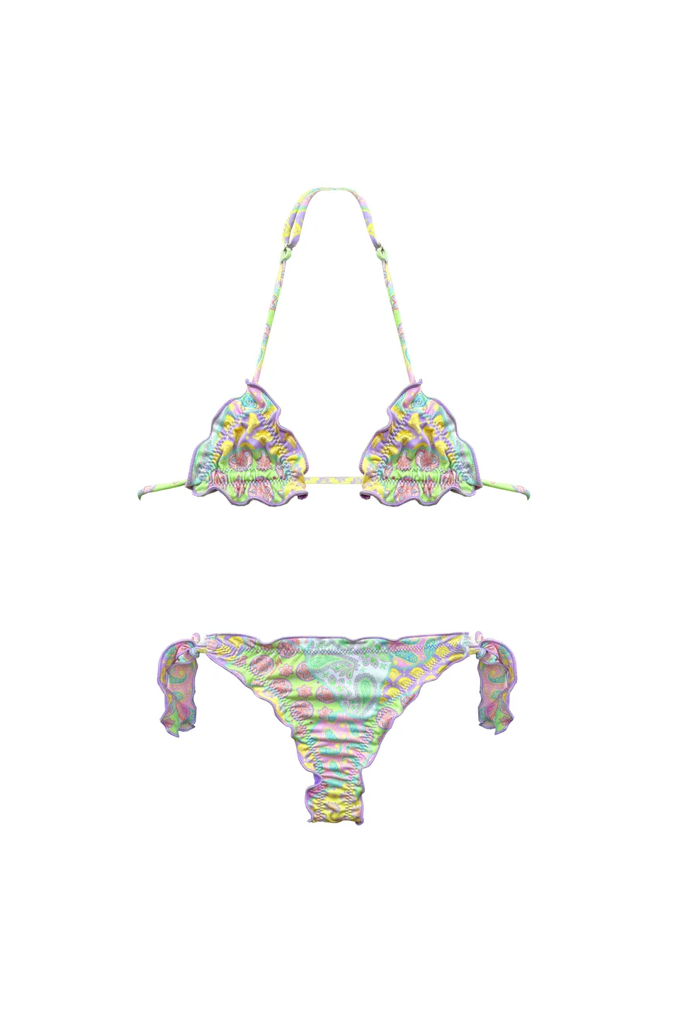 4giveness-bikini-triangolo-con-slip-nodi-costume-mare-bimba image 1