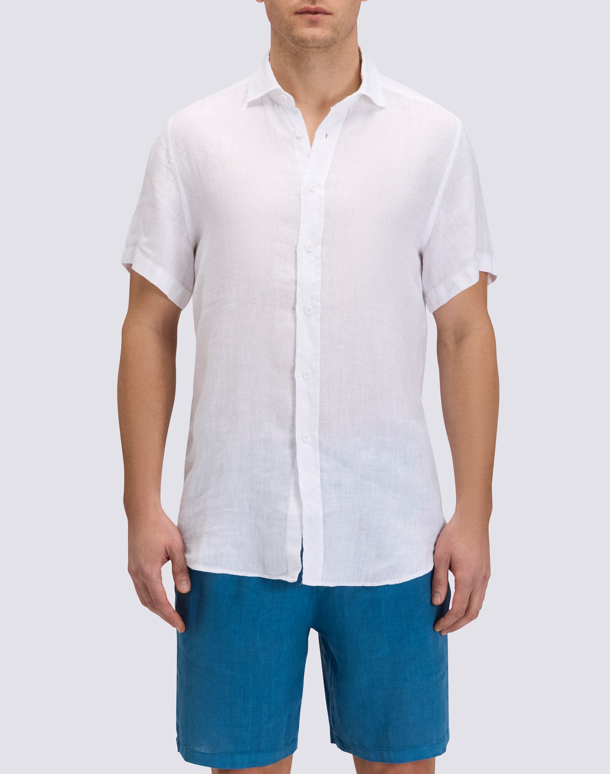 sundek-camicia-uomo-in-lino-a-mezze-maniche-tinto-capo-regular-2 image 1