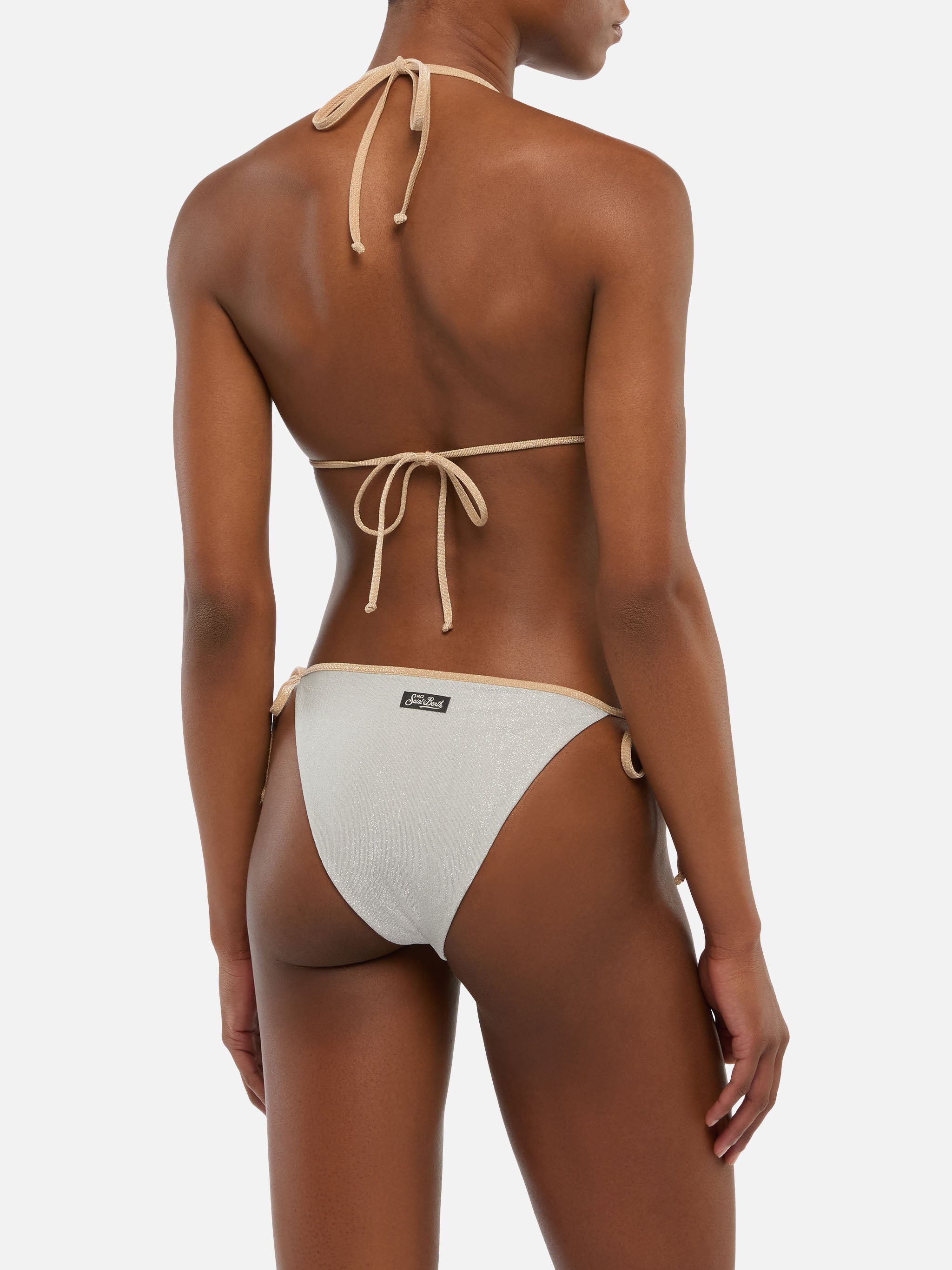 mc2-saint-barth-leah-marielle-bikini-triangolo-donna-argento-lurex-profilo-oro image 4