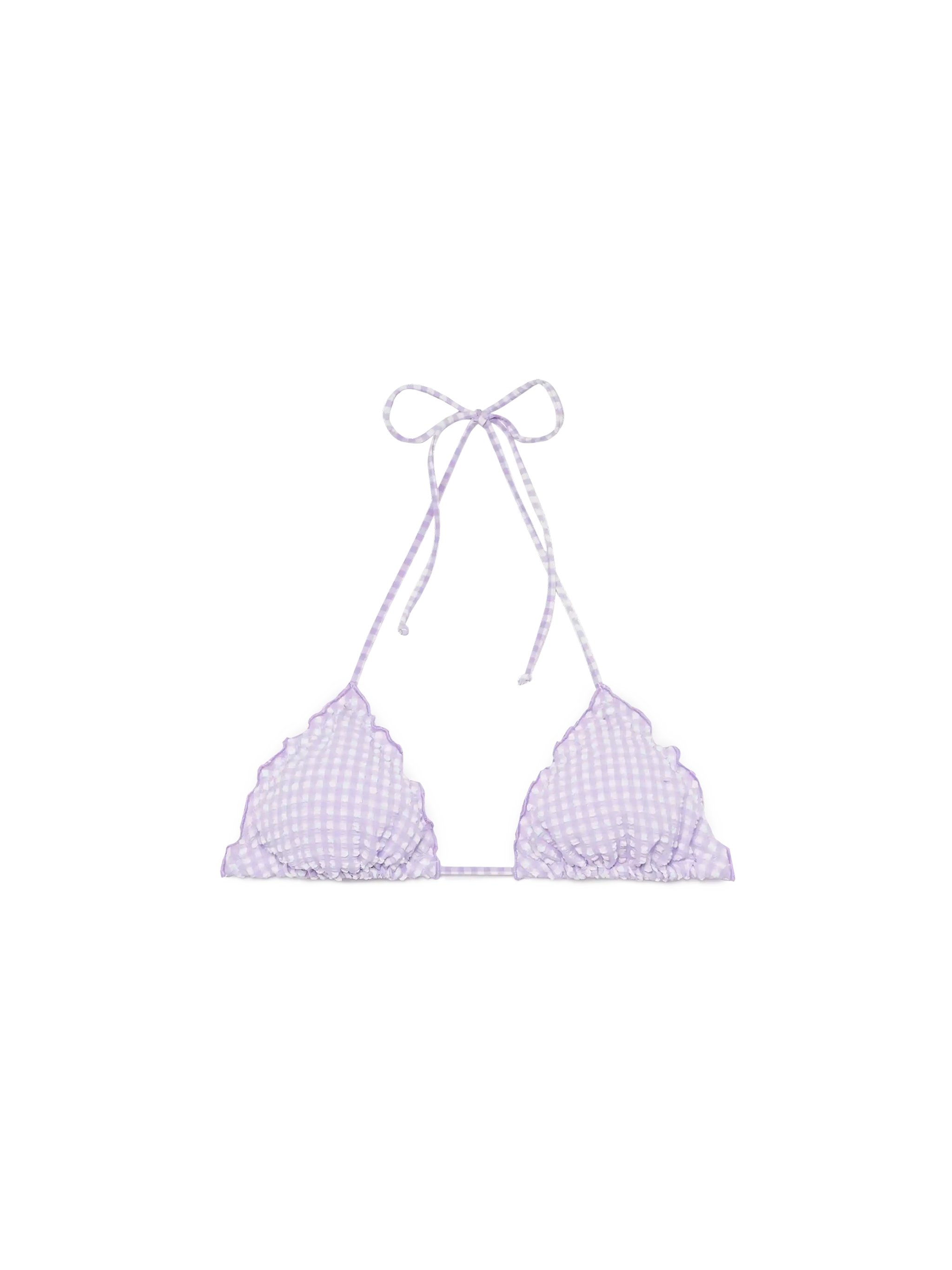 mc2-saint-barth-sagittarius-top-triangolo-seersucker-stampa-gingham-lilla image 1