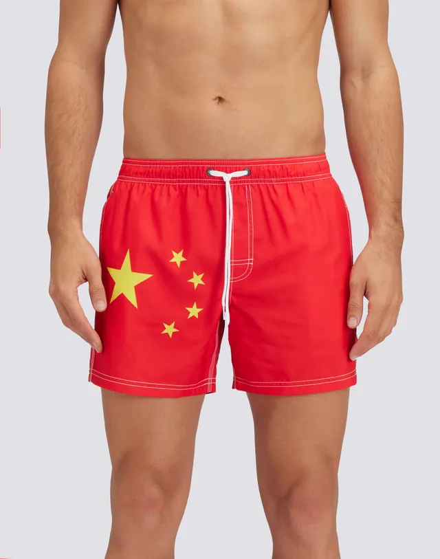 sundek-costume-mare-uomo-corto-35-cm-repreve-bandiera-cina image 1