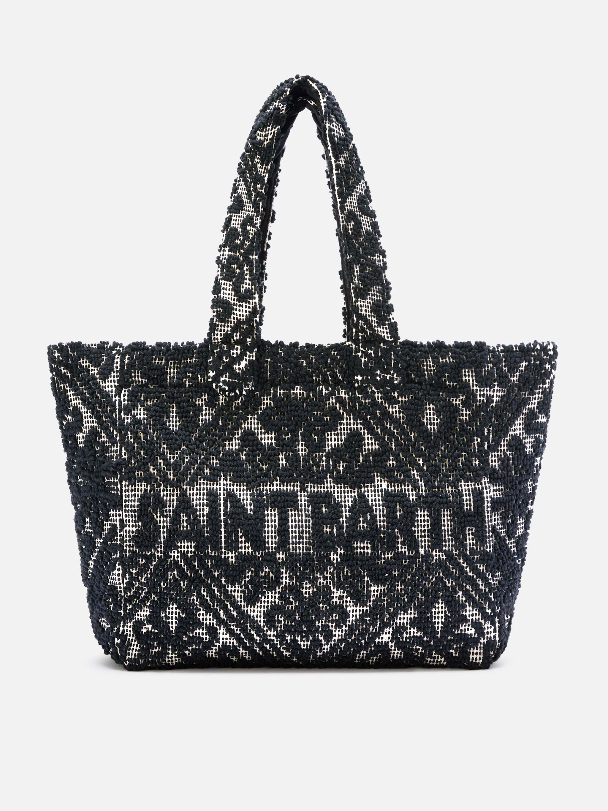mc2-saint-barth-vanity-tufting-tote-bag-in-cotone-nera image 1