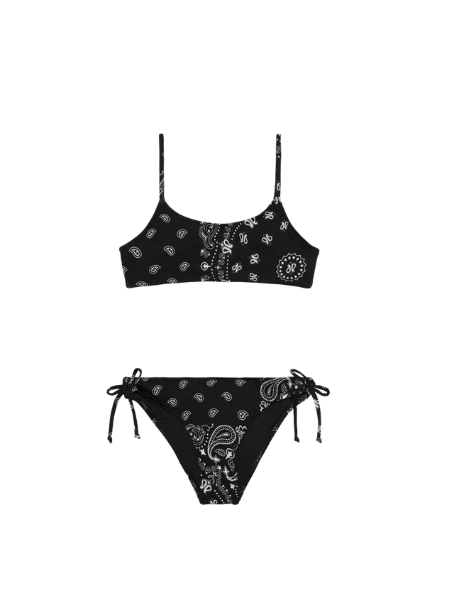 mc2-saint-barth-bikini-bimba-bralette-nero-stampa-bandana image 1