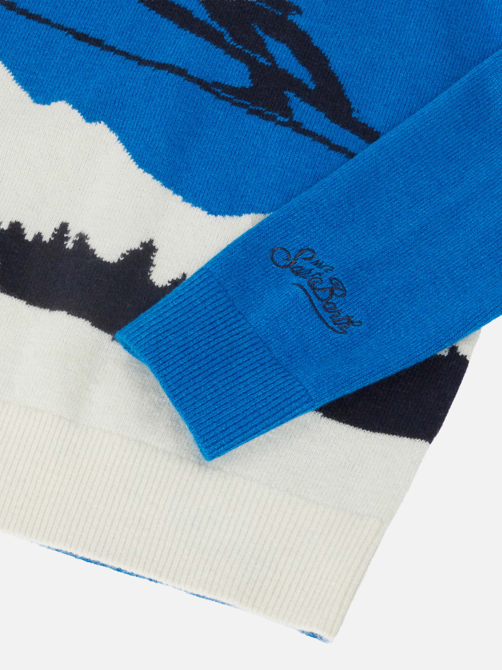 mc2-saint-barth-girocollo-douglas-in-lana-e-cashmere-con-jacquard-cortina-da-bam image 4