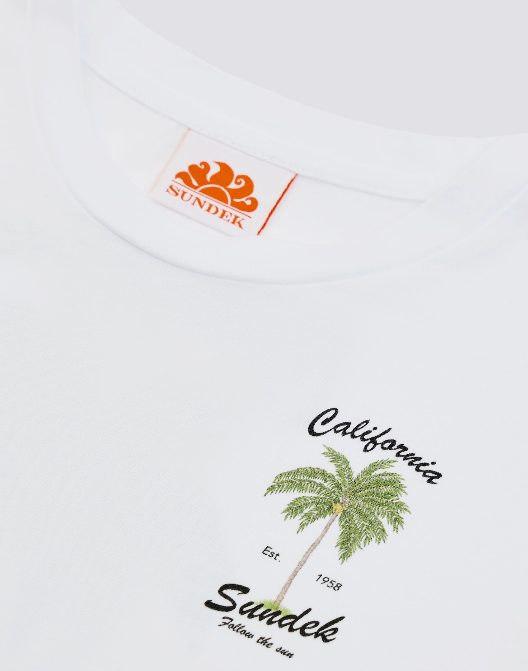 sundek-t-shirt-bambina-maniche-corte-maxi-stampa-posteriore-botanic image 3