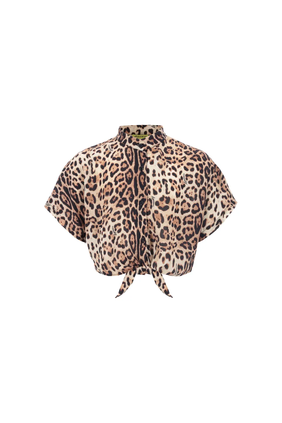 4giveness-camicia-crop-con-nodo-in-mussola-fantasia-bimba image 1