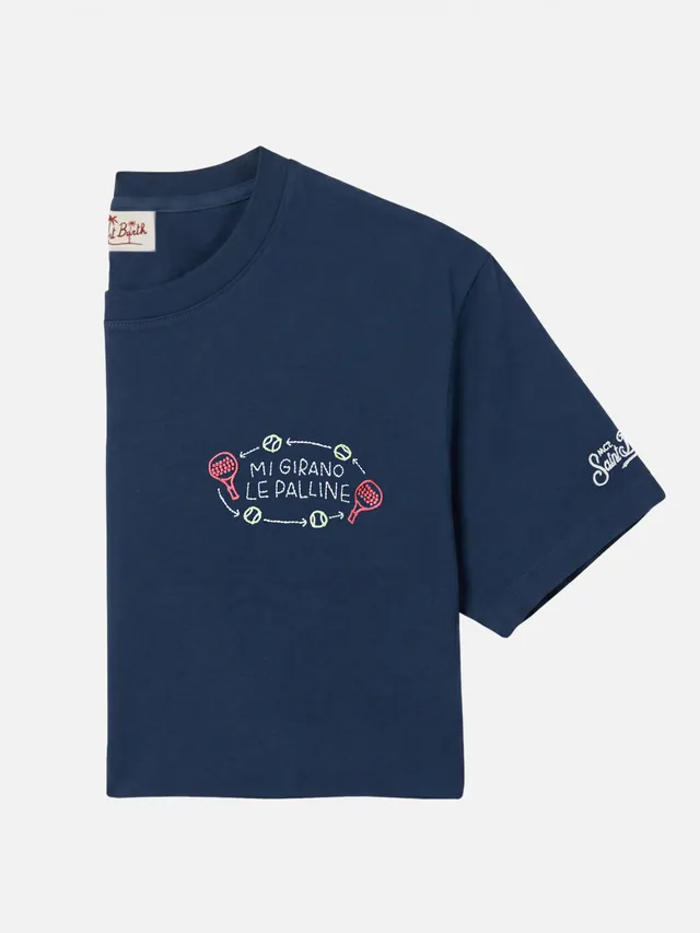 mc2-saint-barth-portofino-t-shirt-uomo-blu-navy-mi-girano-le-palline-special-edi image 1