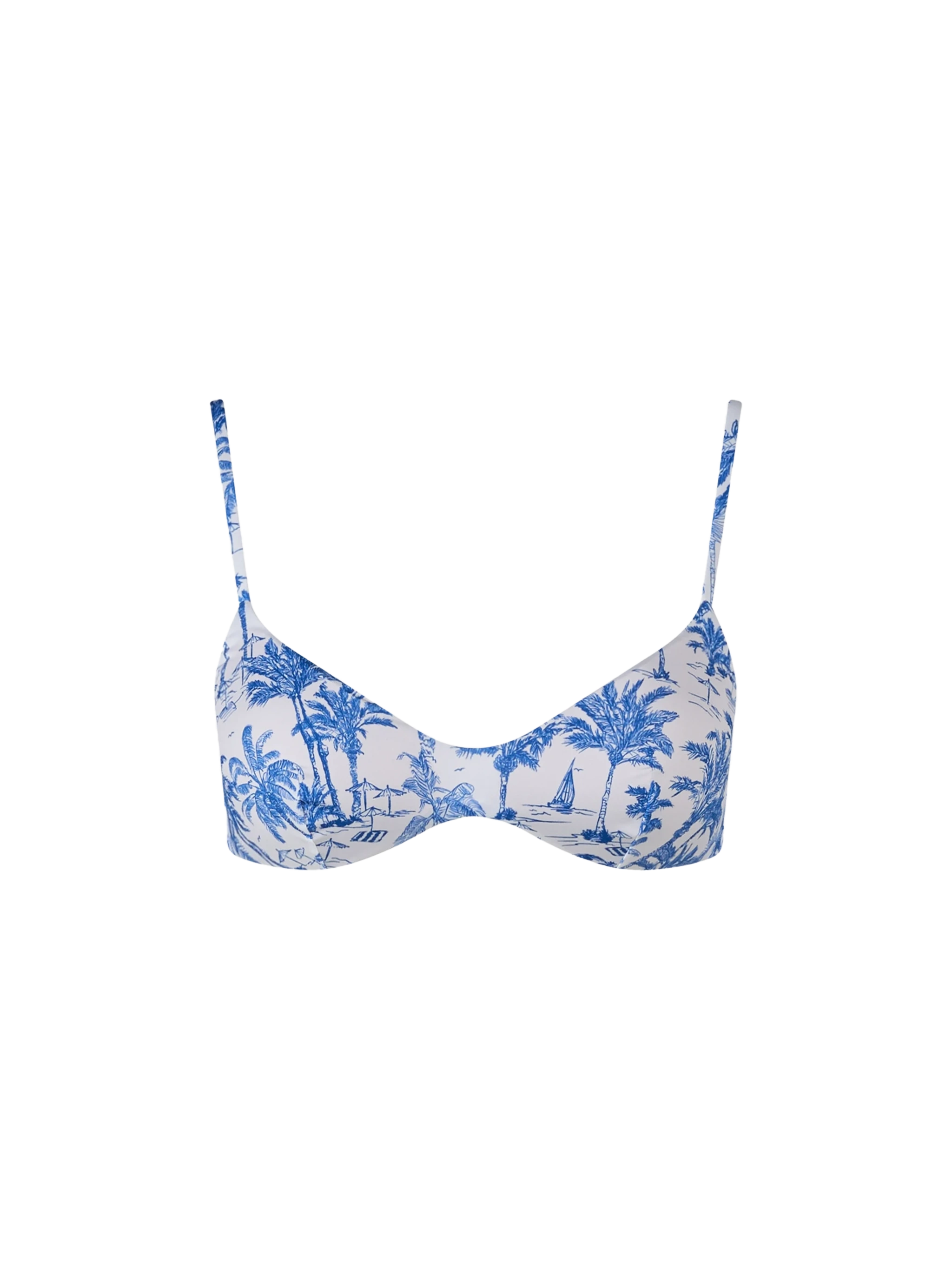 mc2-saint-barth-may-top-bikini-bralette-toile-de-jouy-bianco image 1