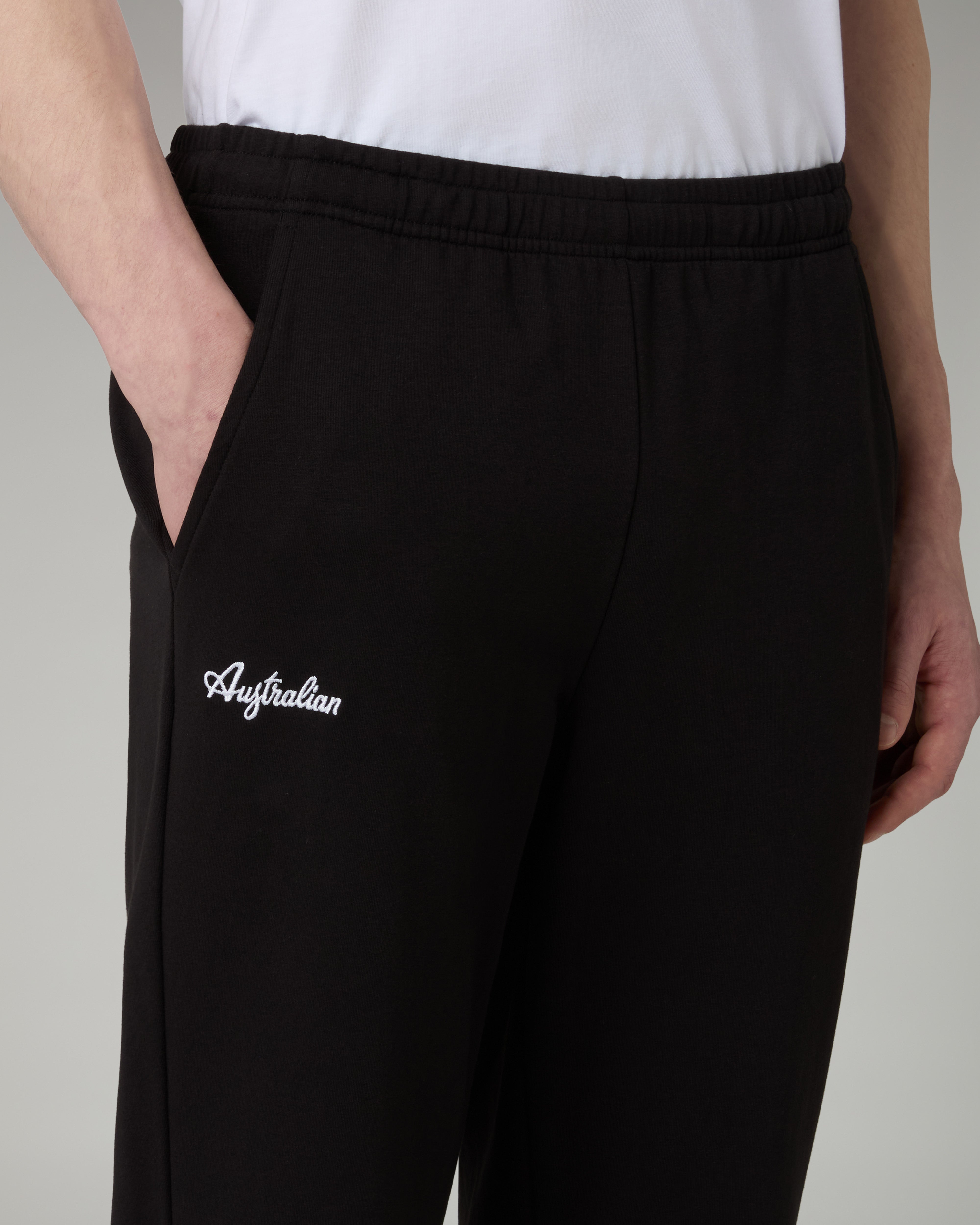 australian-essential-line-tracksuit-tuta-felpa-nera-full-zip image 6
