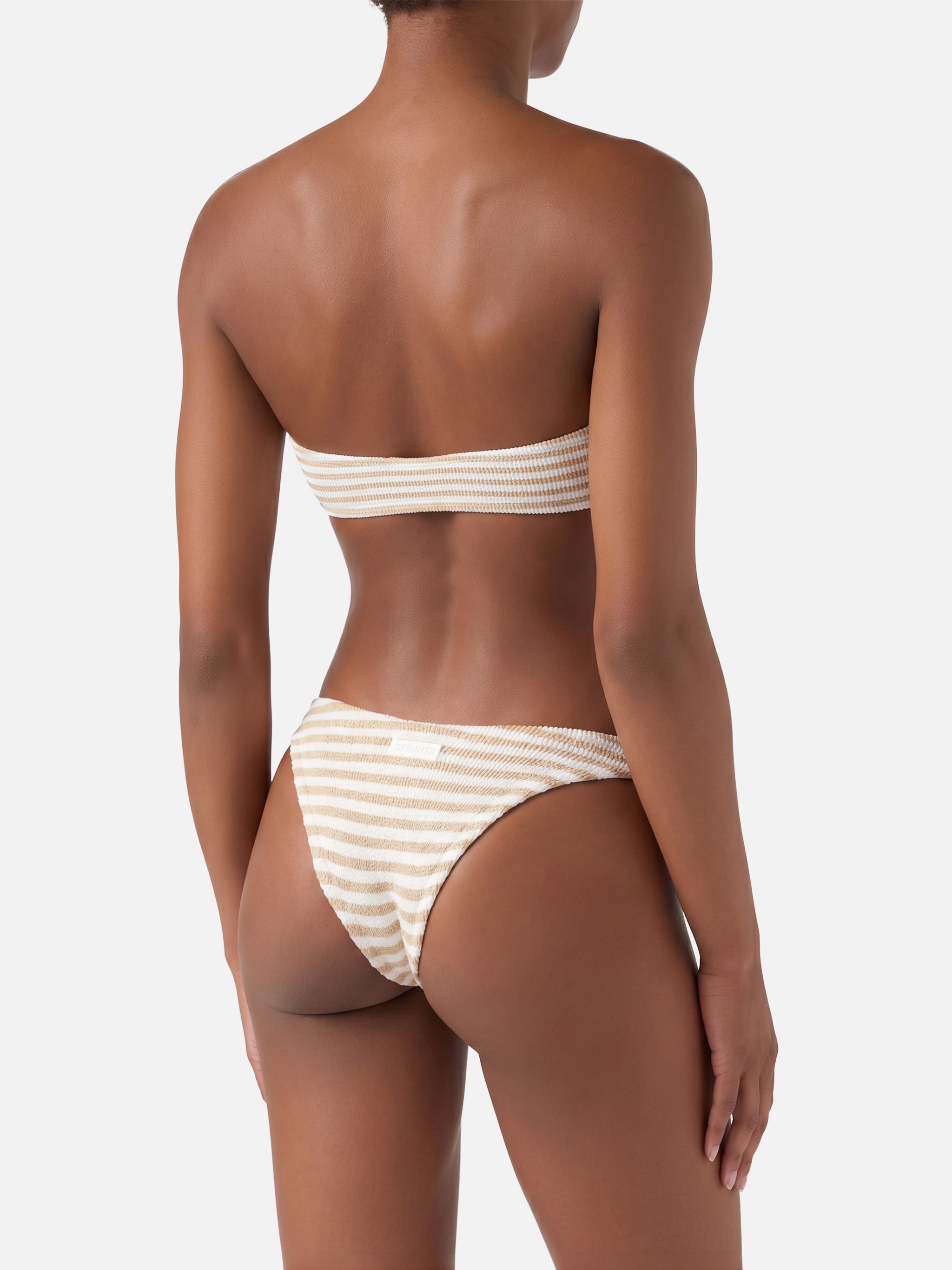 mc2-saint-barth-yulia-elise-bikini-a-fascia-crinkle-a-righe-beige-e-bianco image 4