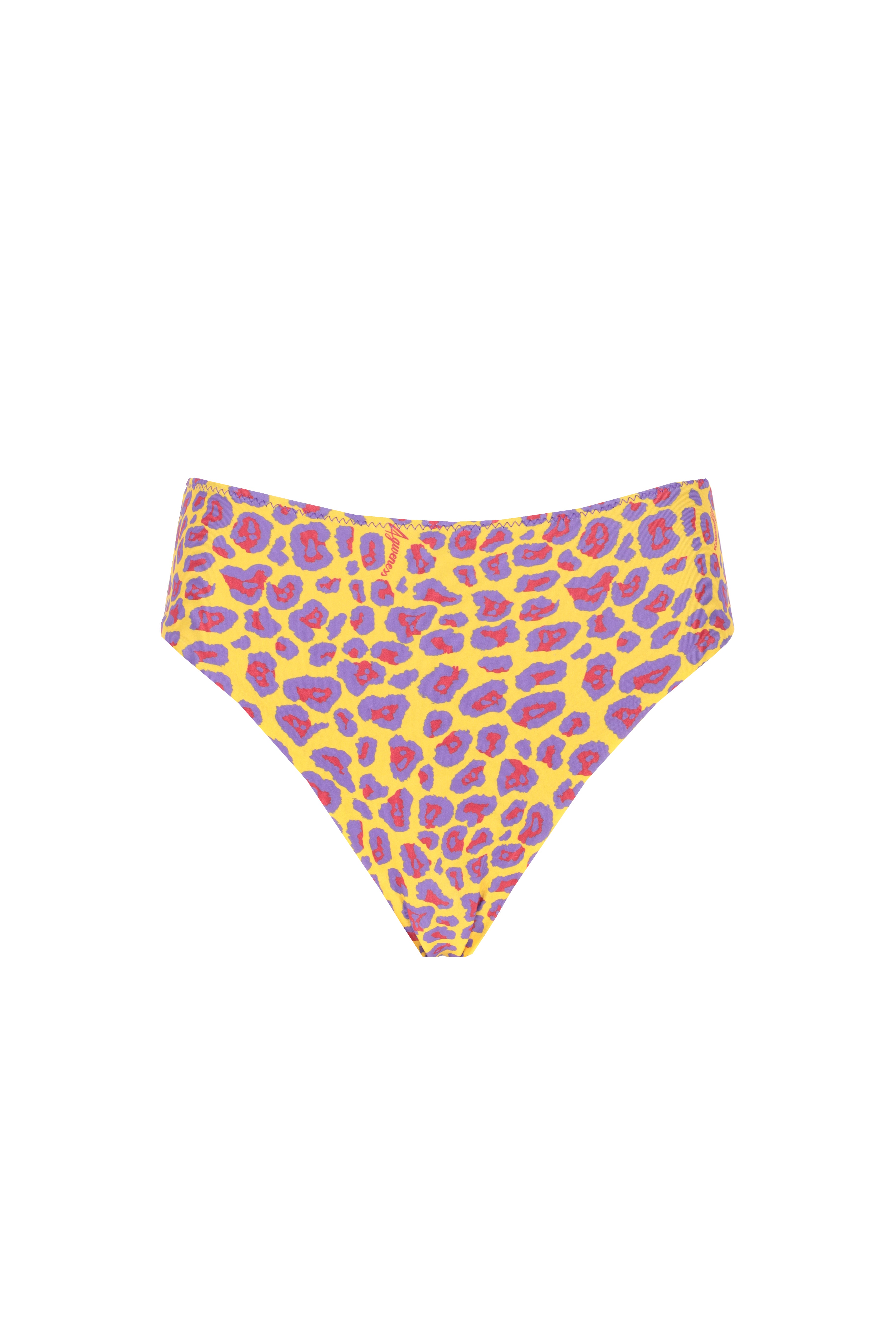 4giveness-congo-slip-bikini-vita-alta-animalier-donna image 1