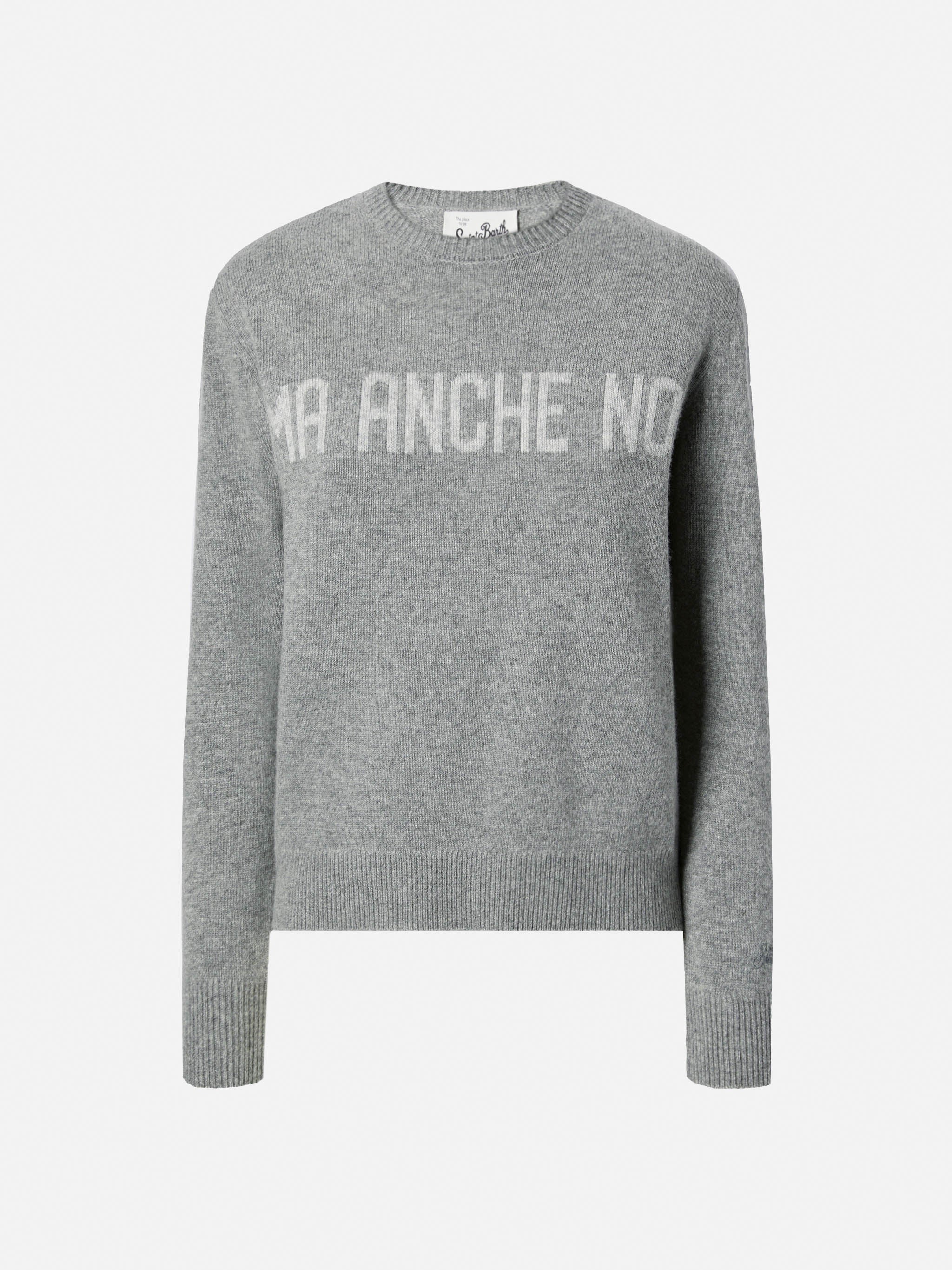 mc2-saint-barth-maglione-new-queen-donna-girocollo-jacquard-grigio-cashmere image 5