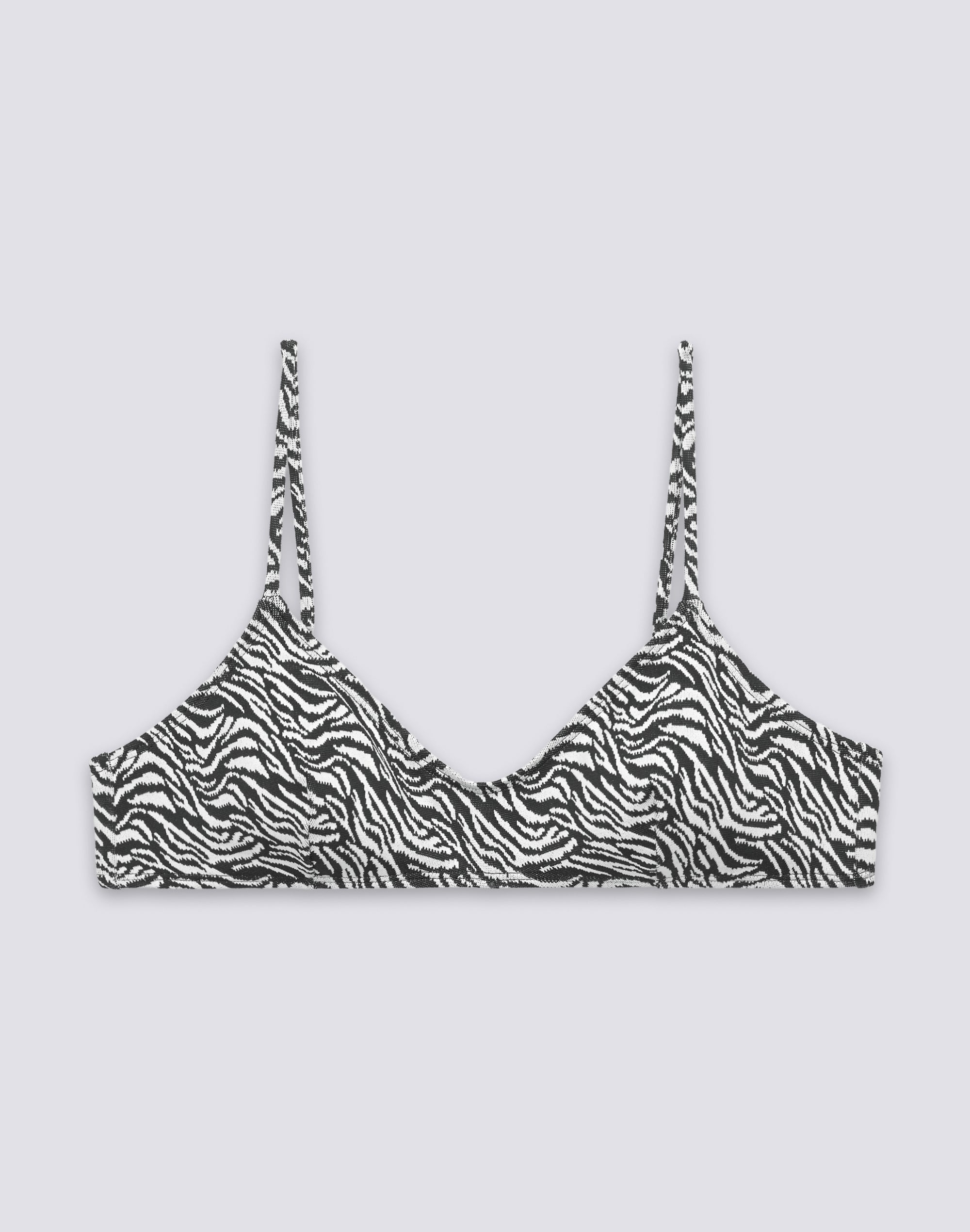 sundek-elodie-w617ktl86zs-bikini-top-bralette-donna-zebrato-jacquard image 1