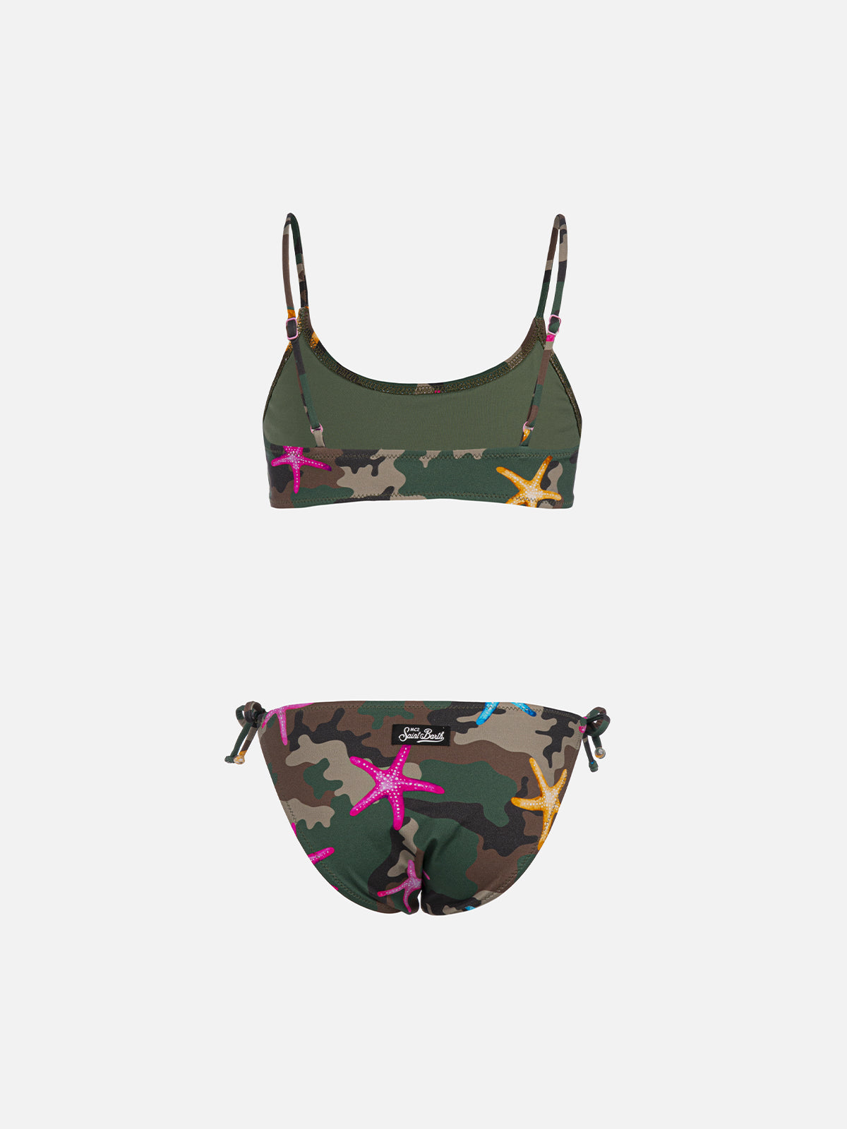 mc2-saint-barth-jaiden-bikini-bralette-bambina-mimetico-con-stella-marina image 2