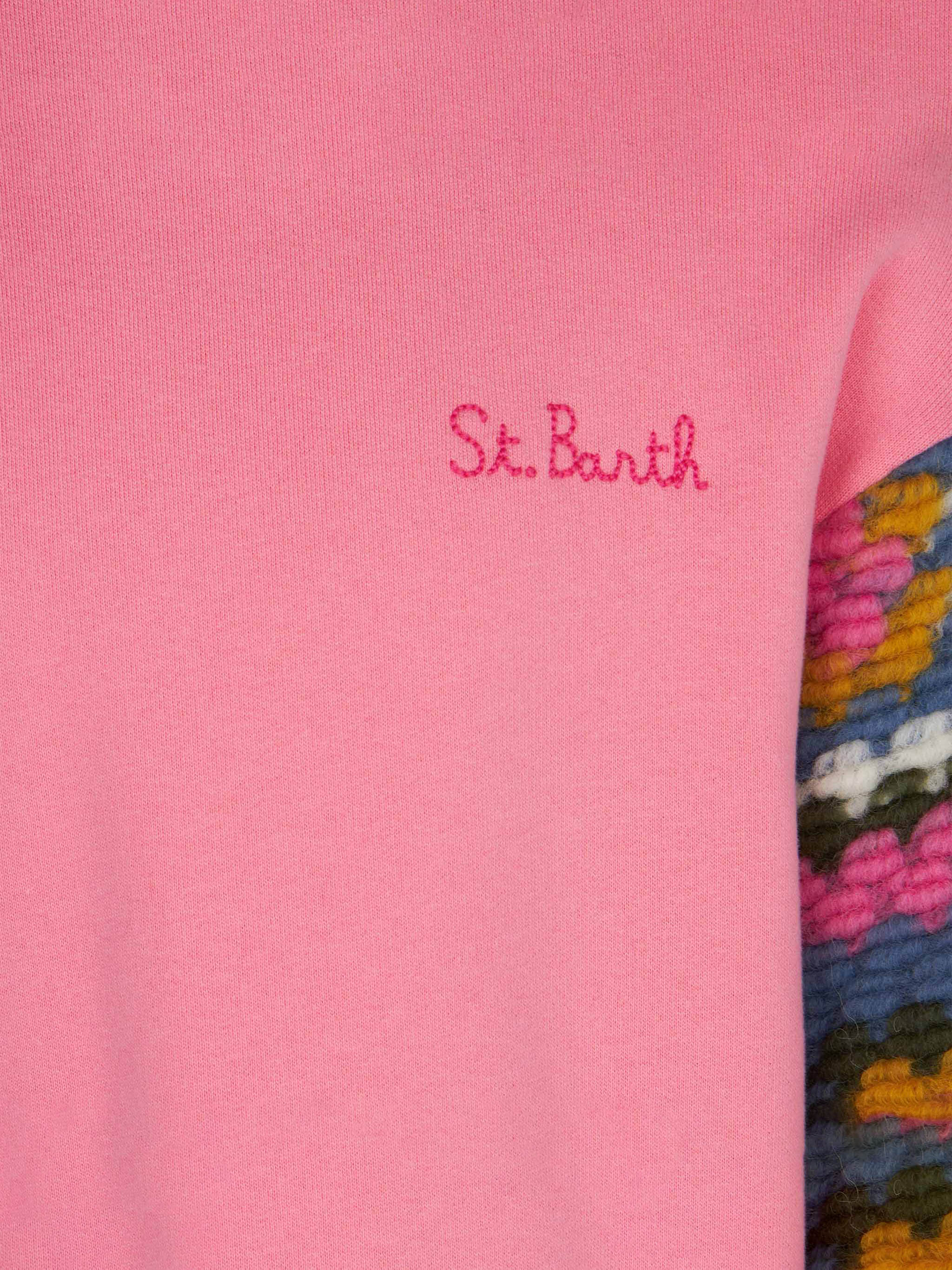 mc2-saint-barth-lumiere-jr-felpa-bambina-rosa image 3