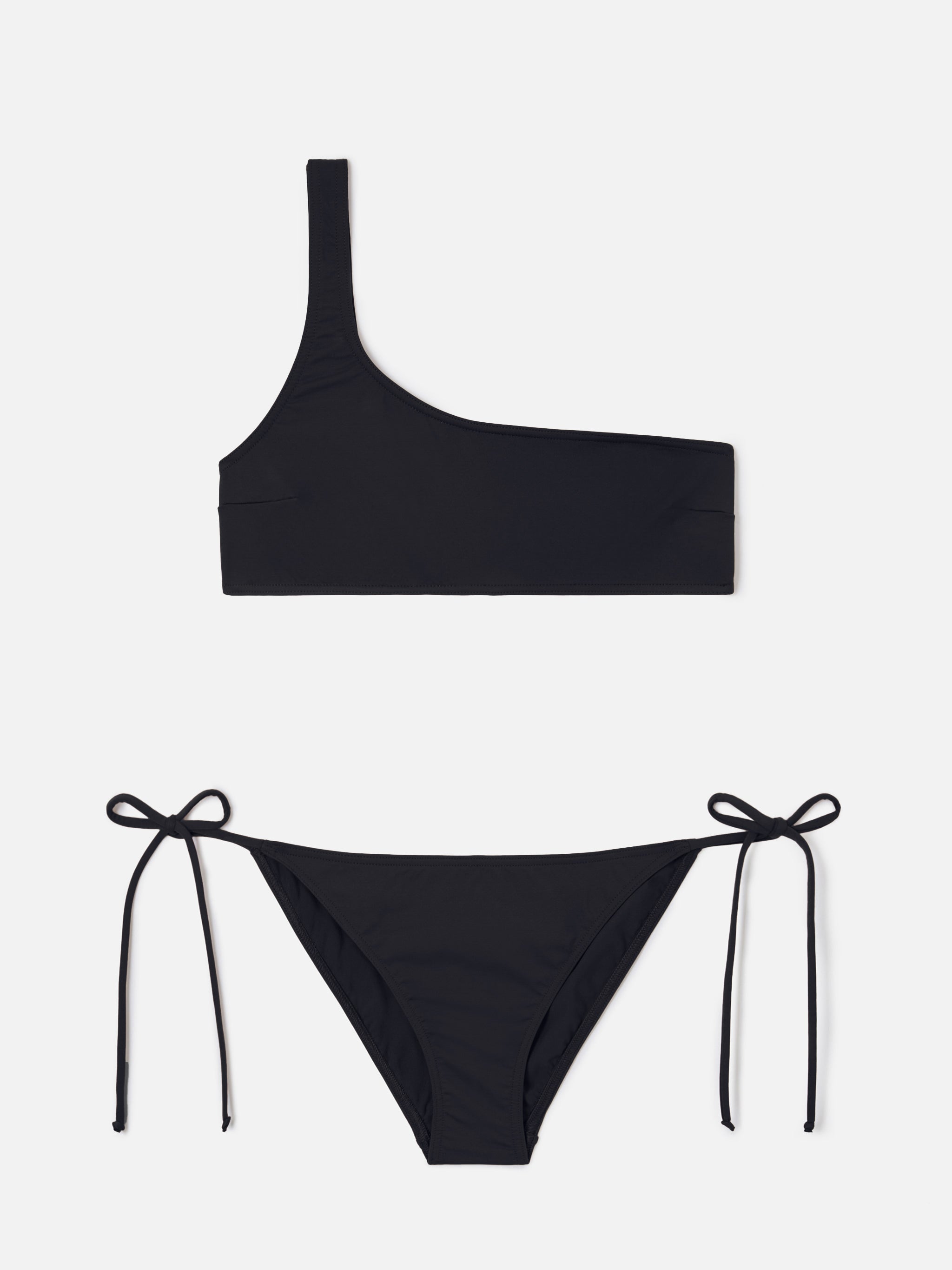 mc2-saint-barth-breezy-bikini-donna-nero-con-top-fascia-monospalla-e-slip-virgo- image 1