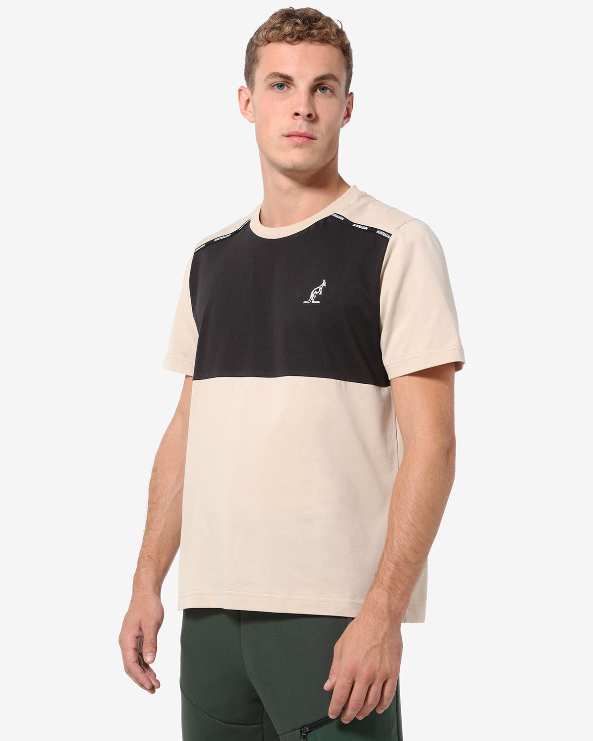 australian-tape-logo-t-shirt-sportswear-in-cotone image 1