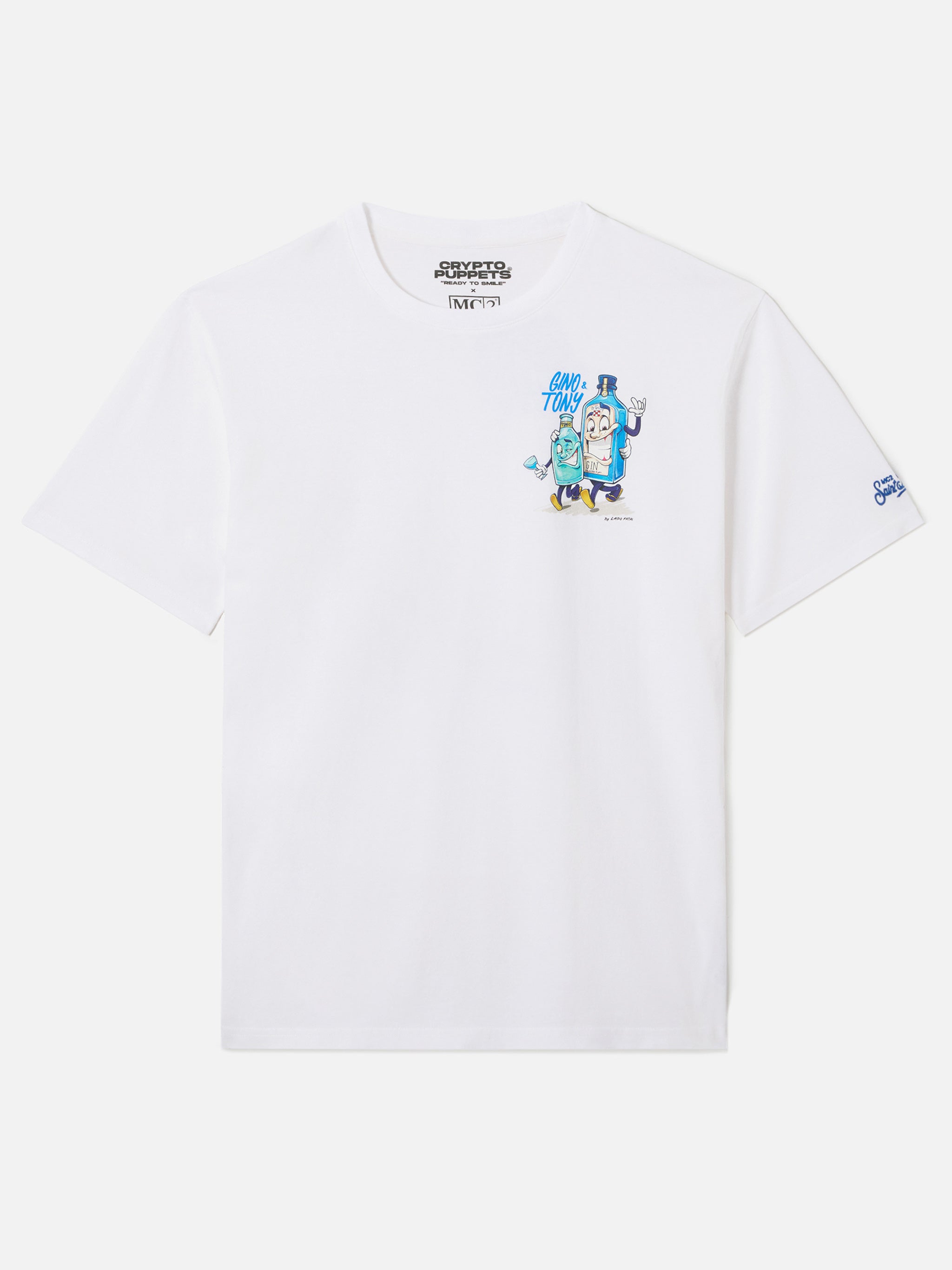 mc2-saint-barth-portland-t-shirt-bianca-in-cotone-gino-tony-special-edition-da-u image 5