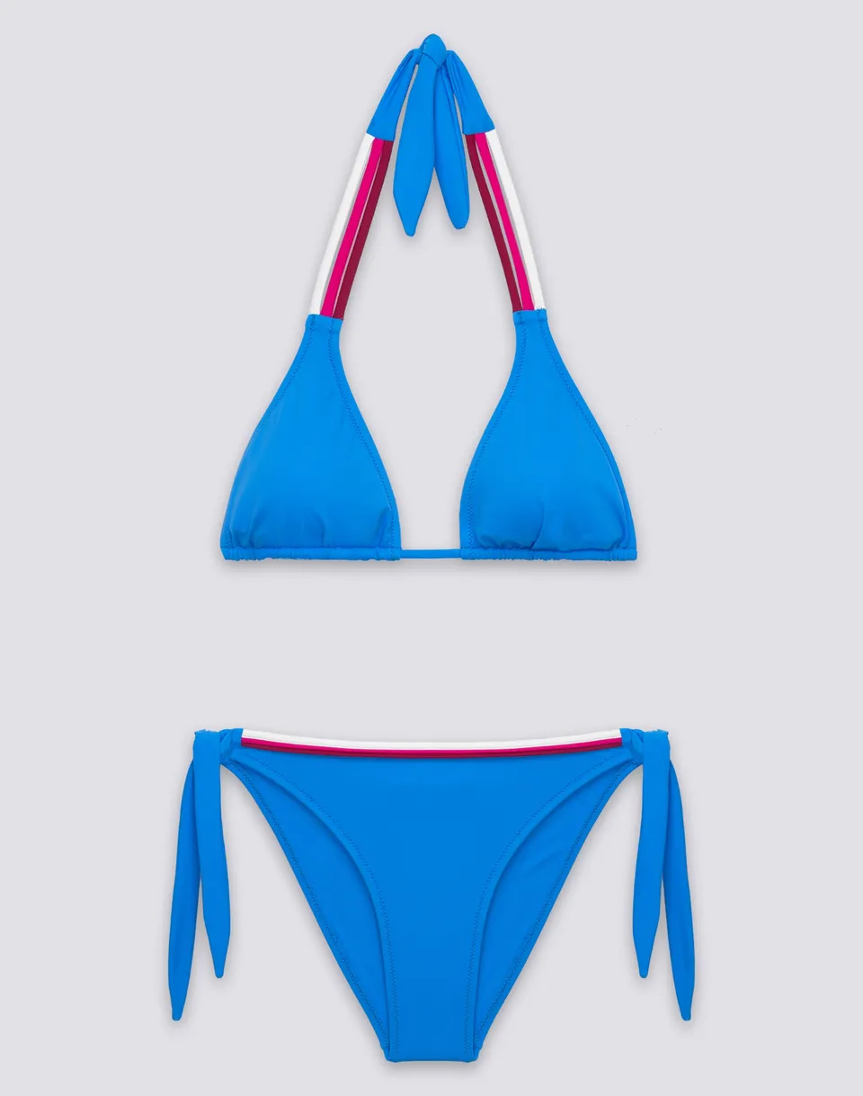 sundek-american-bikini-donna-top-triangolo-imbottito-slip-regolabile-tricolore image 1