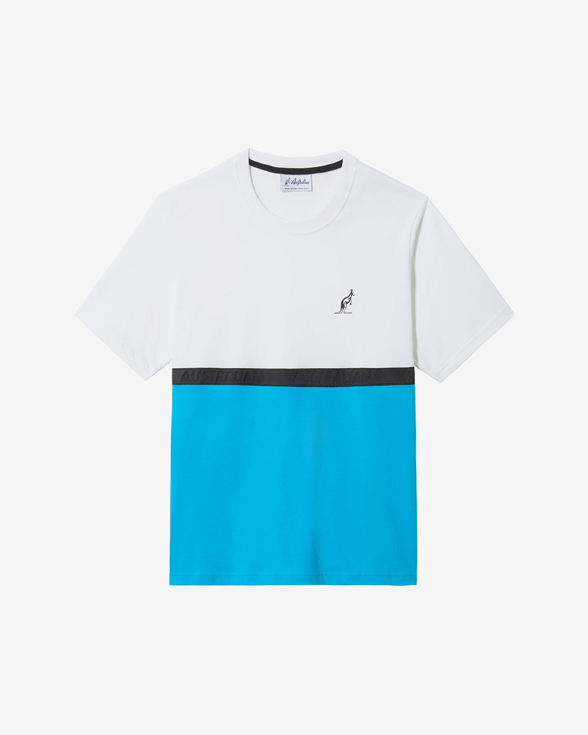 australian-color-block-t-shirt-sportswear-turchese-glossy-regular-fit image 5