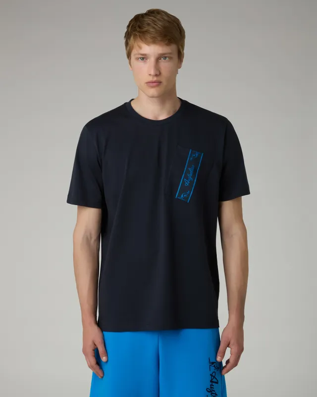 australian-pocket-t-shirt-t-shirt-cotone-blu-navy image 1