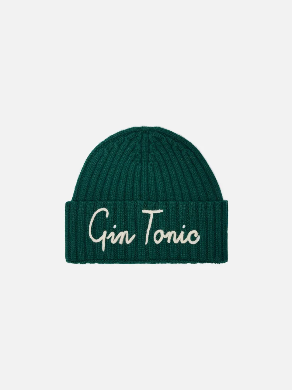mc2-saint-barth-berretto-wengen-in-misto-cashmere-verde-inglese-con-ricamo-gin-t image 1