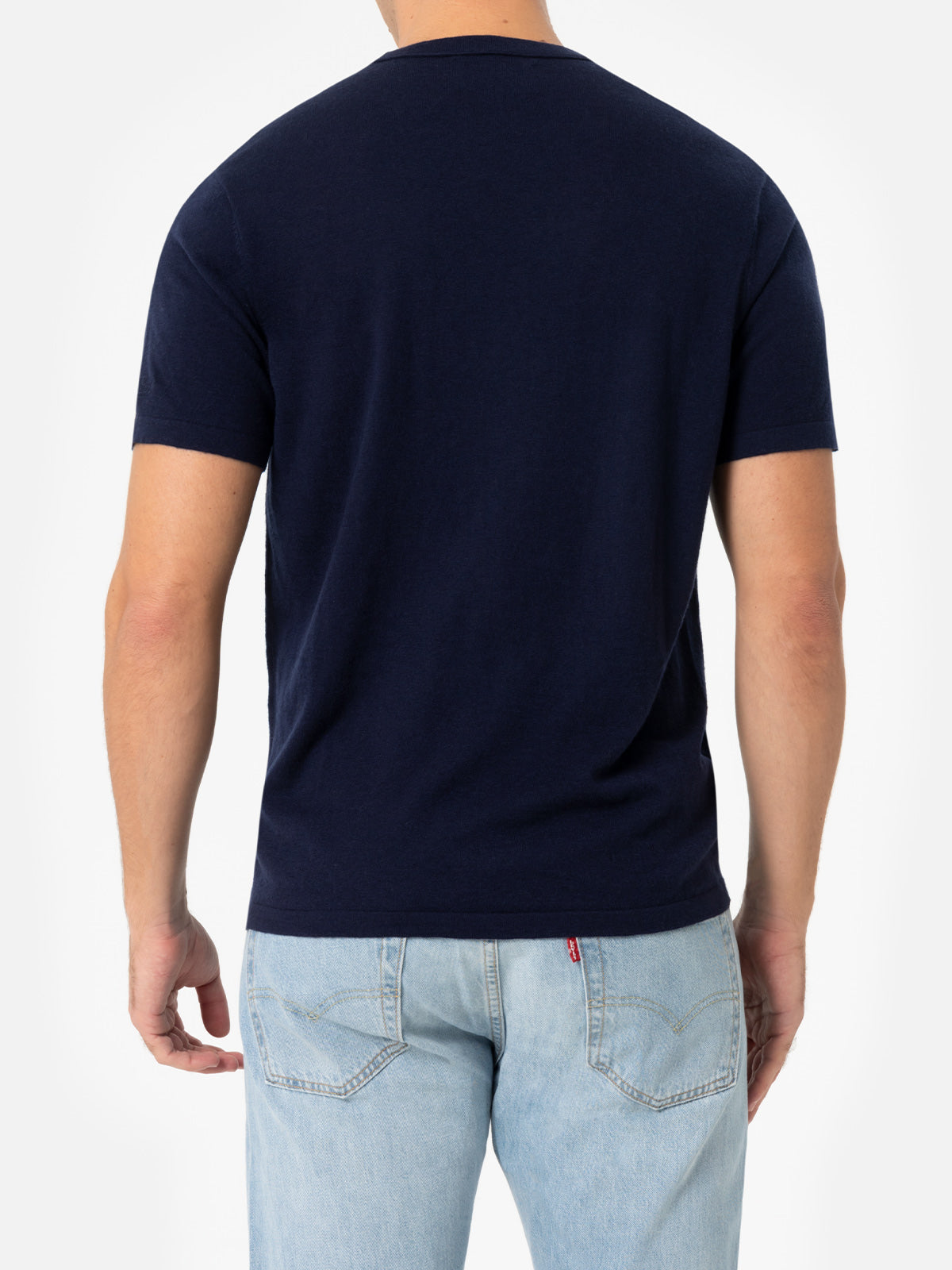 mc2-saint-barth-scott-t-shirt-blu-navy-in-lana-merino-e-cashmere image 4