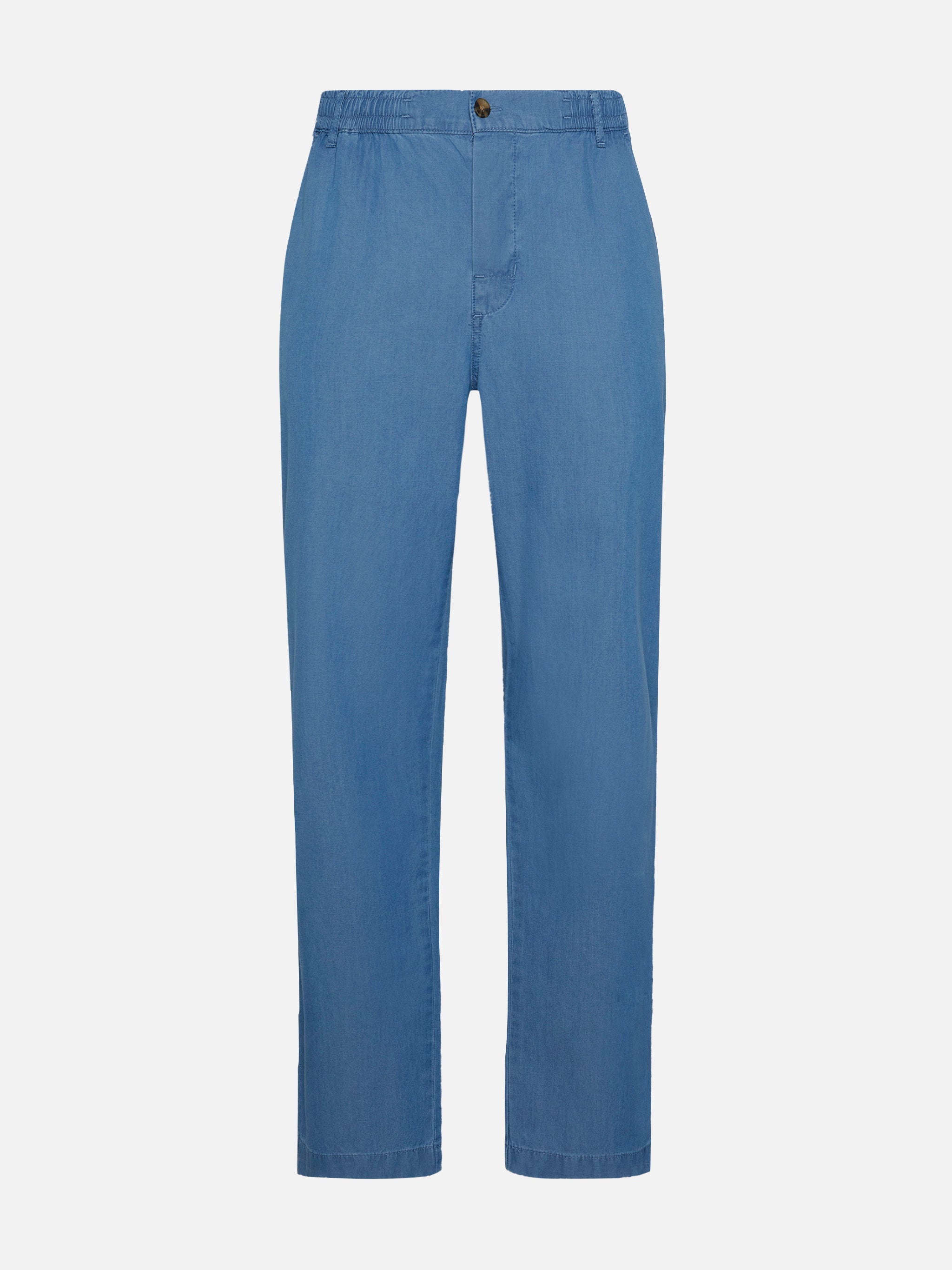 mc2-saint-barth-calais-pantaloni-in-chambray-di-cotone-blu-denim-con-coulisse image 4