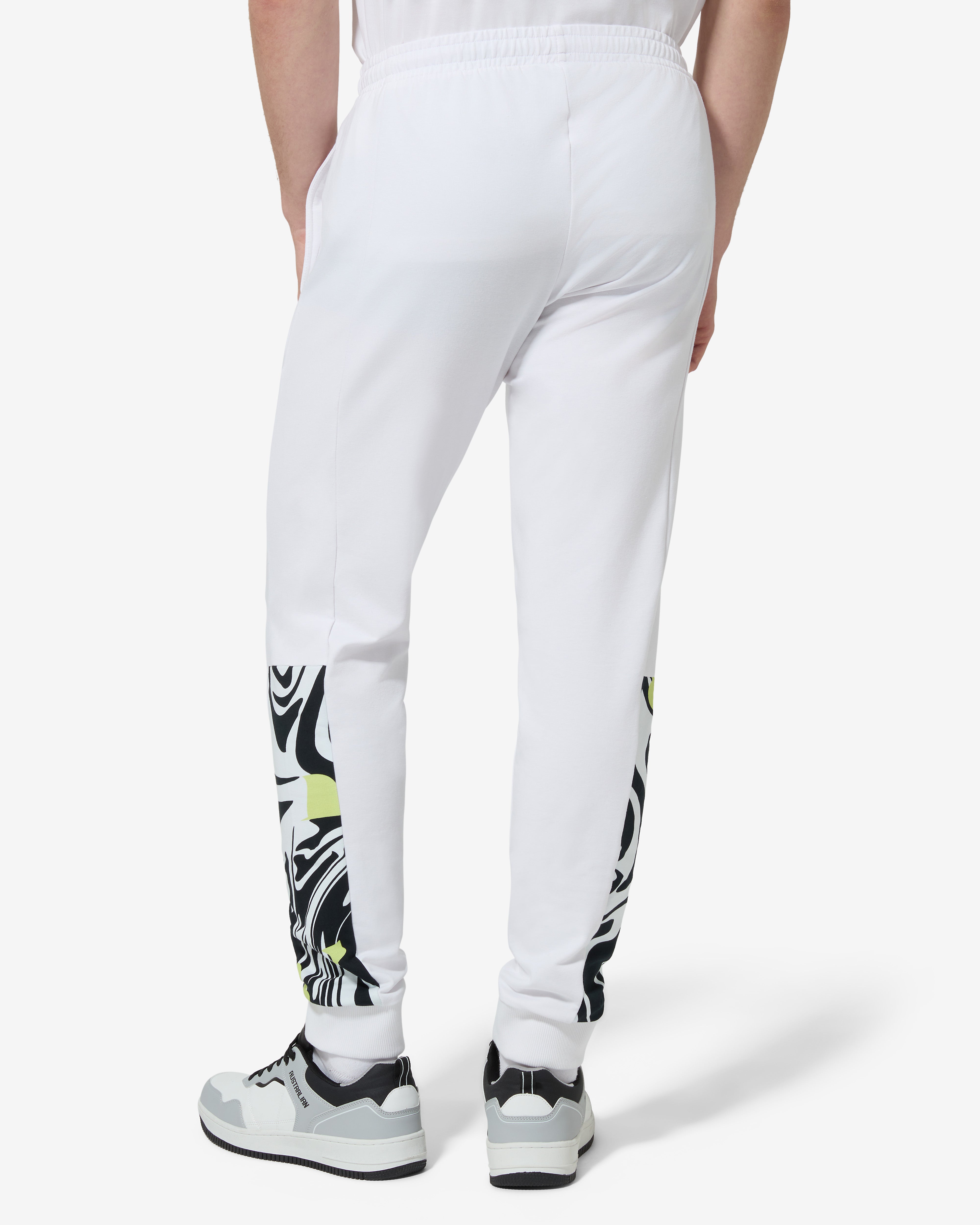 australian-vinyl-track-pant-bianco-con-stampa-digitale-made-in-italy image 3