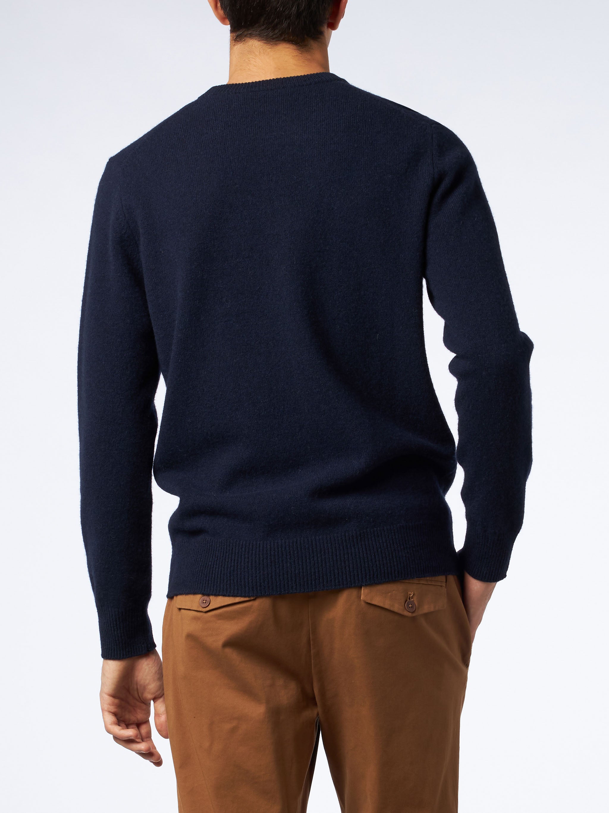mc2-saint-barth-maglione-regent-uomo-girocollo-in-lambswool-blu image 2