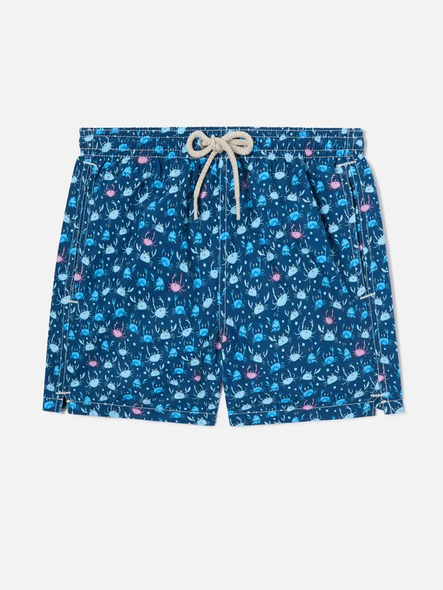 mc2-saint-barth-jean-costume-mare-bambino-stampa-granchi-blu image 1