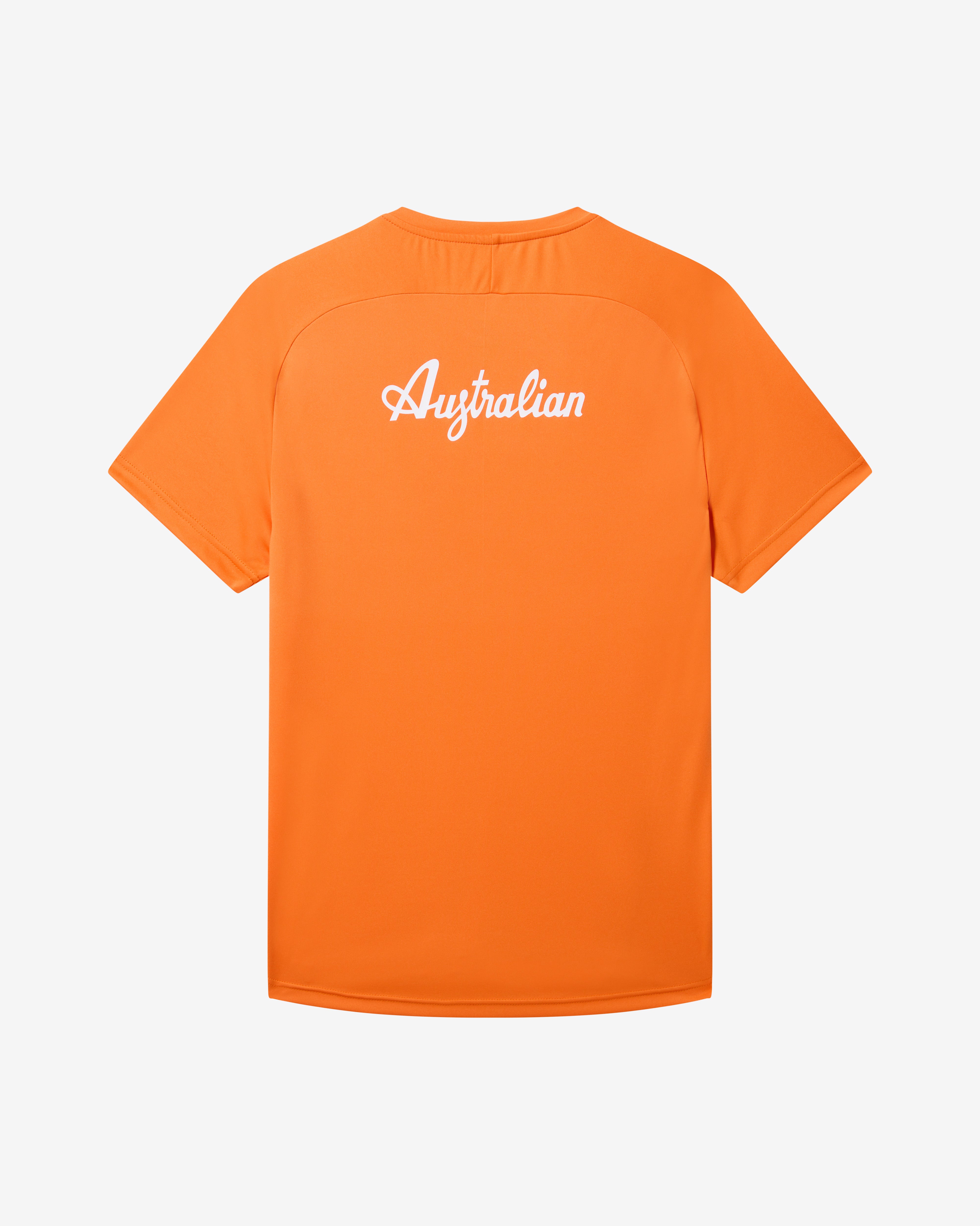 australian-easy-t-shirt-arancio-acceso-ace-traspirante-made-in-italy image 5