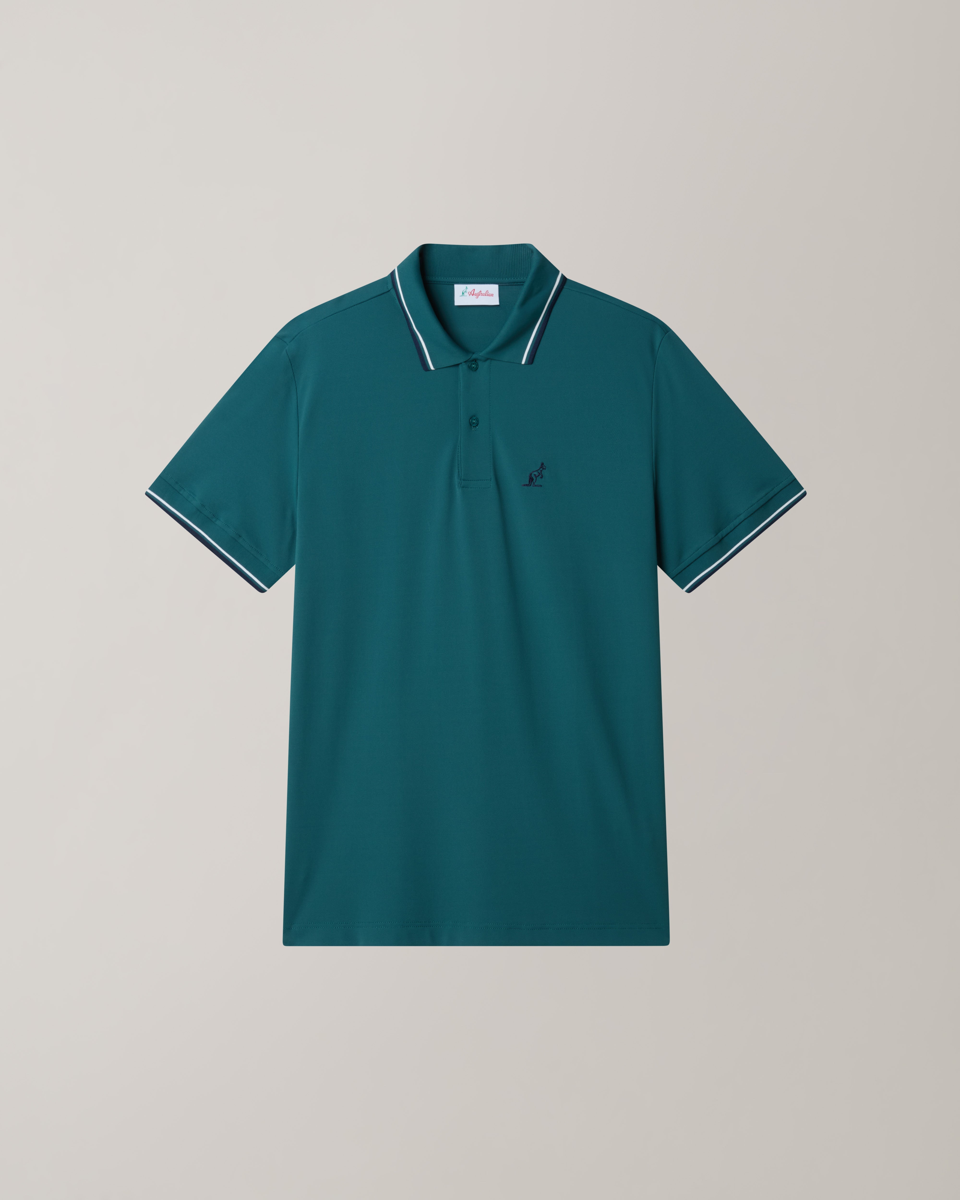 australian-league-2-stripes-polo-tecnica-alloro-regular-fit image 5