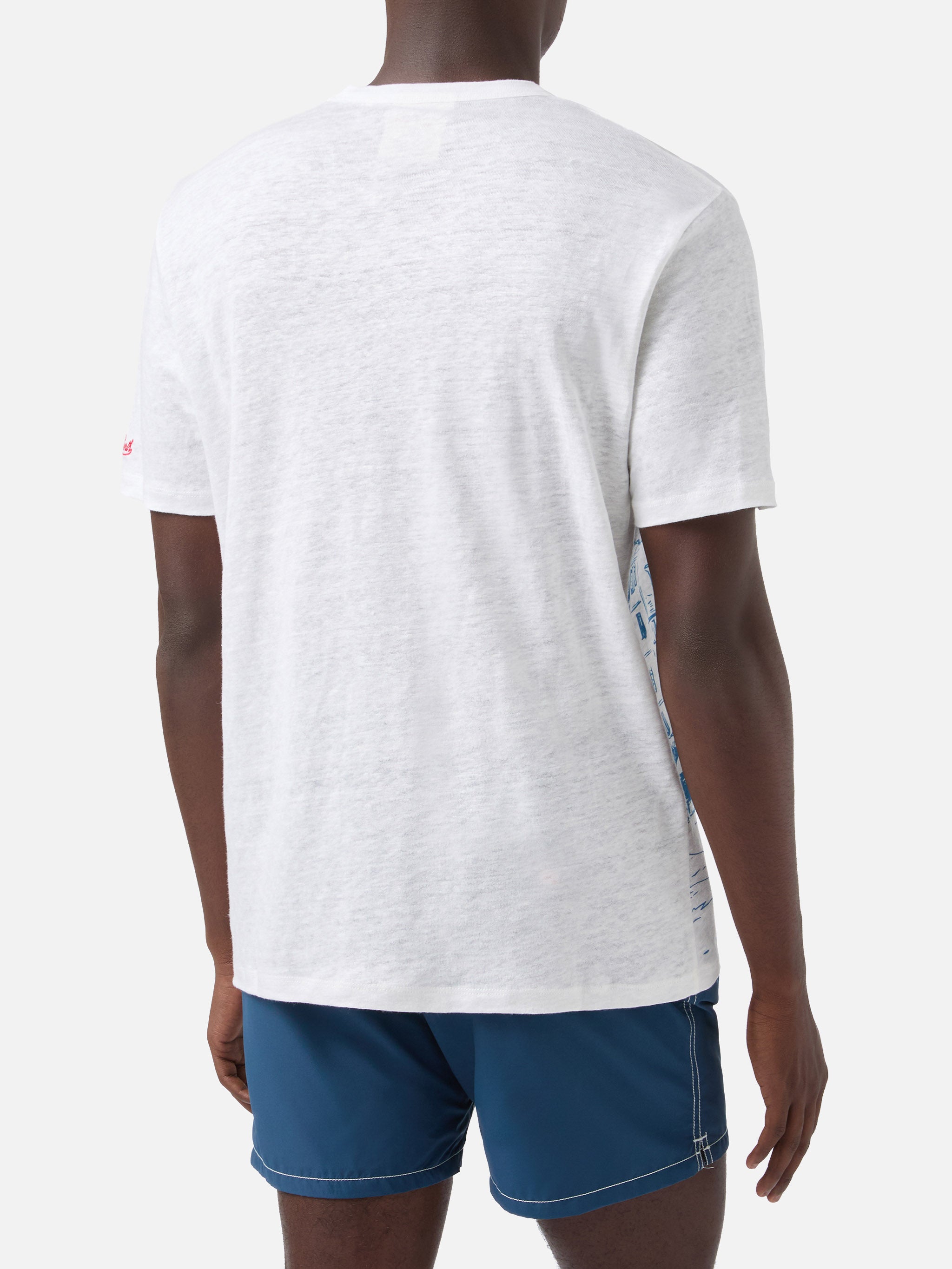 mc2-saint-barth-t-shirt-ecstasea-uomo-in-lino-jersey-bianco-con-stampa-portofino image 4