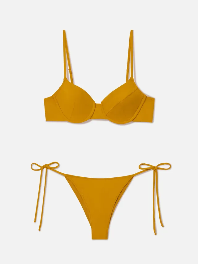 mc2-saint-barth-bikini-bea-marielle-donna-bralette-con-ferretto-ocra image 1