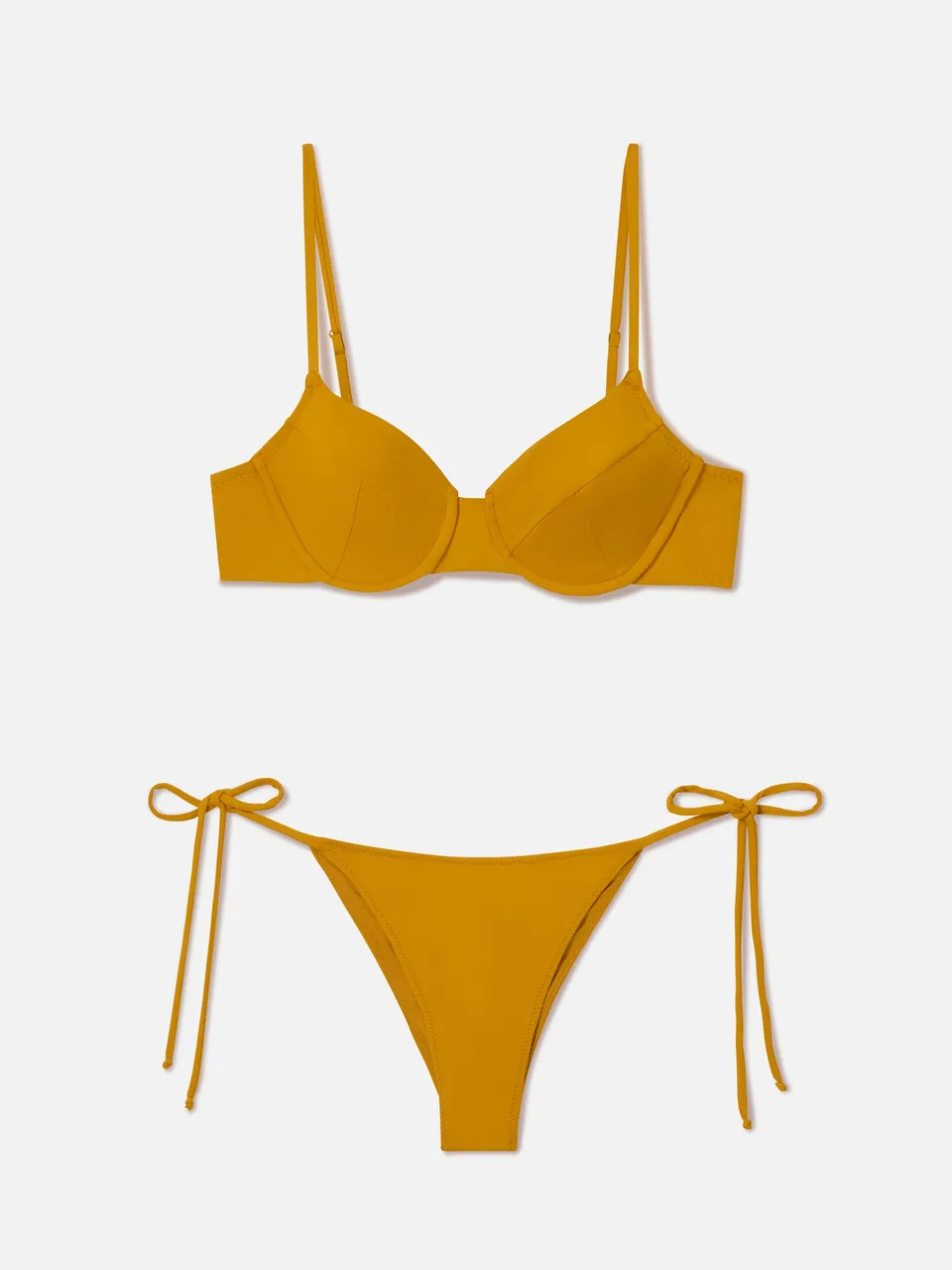mc2-saint-barth-bikini-bea-marielle-donna-bralette-con-ferretto-ocra image 1