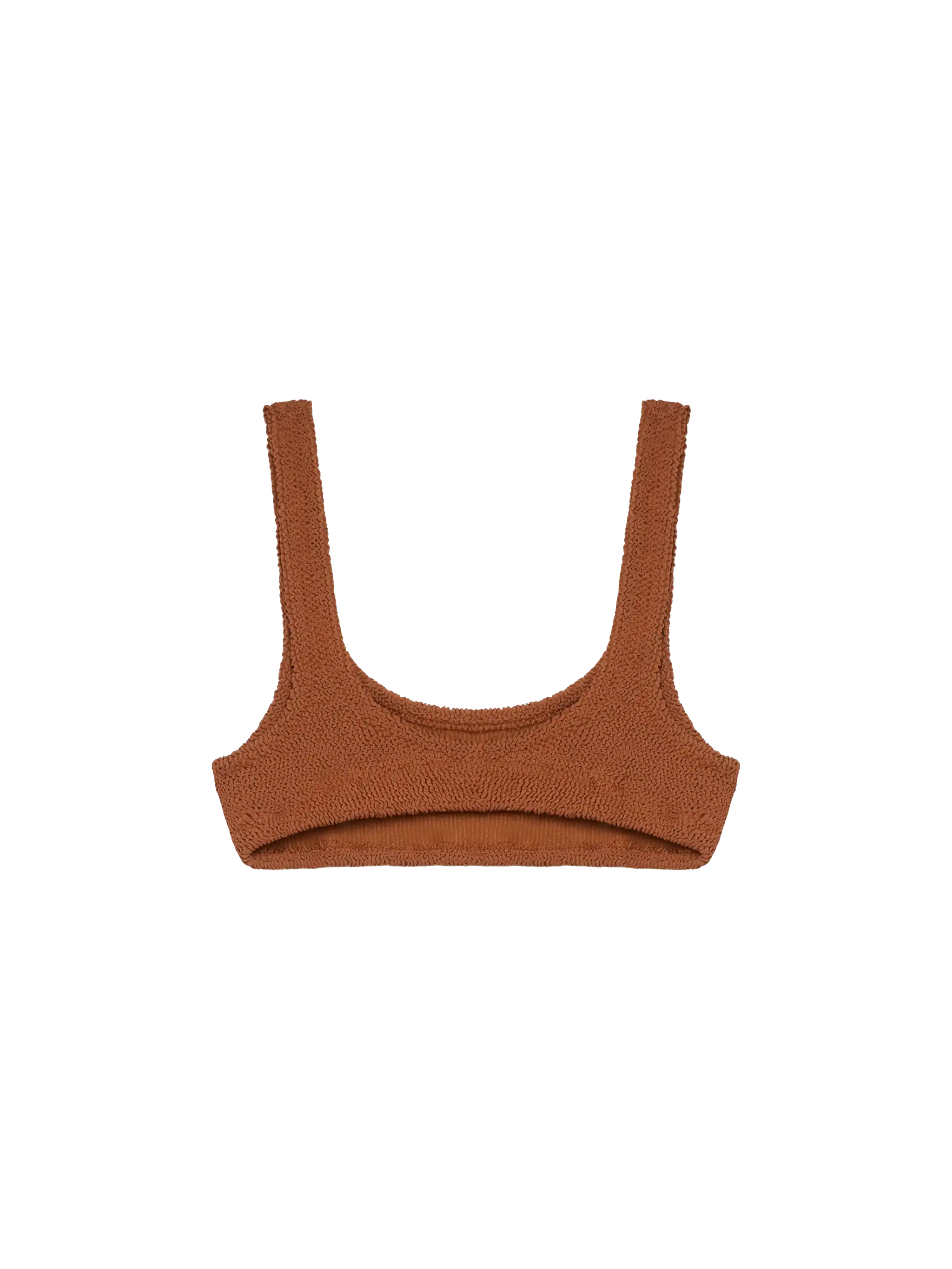 mc2-saint-barth-naima-top-bralette-donna-marrone-cammello-crinkle image 2