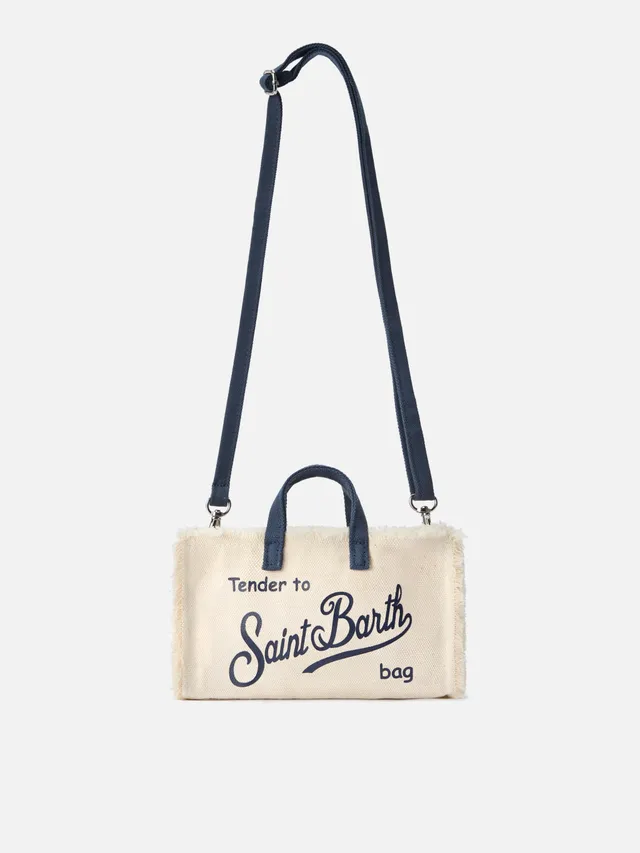mc2-saint-barth-phone-micro-borsa-in-canvas-bianco-e-blu-donna image 1